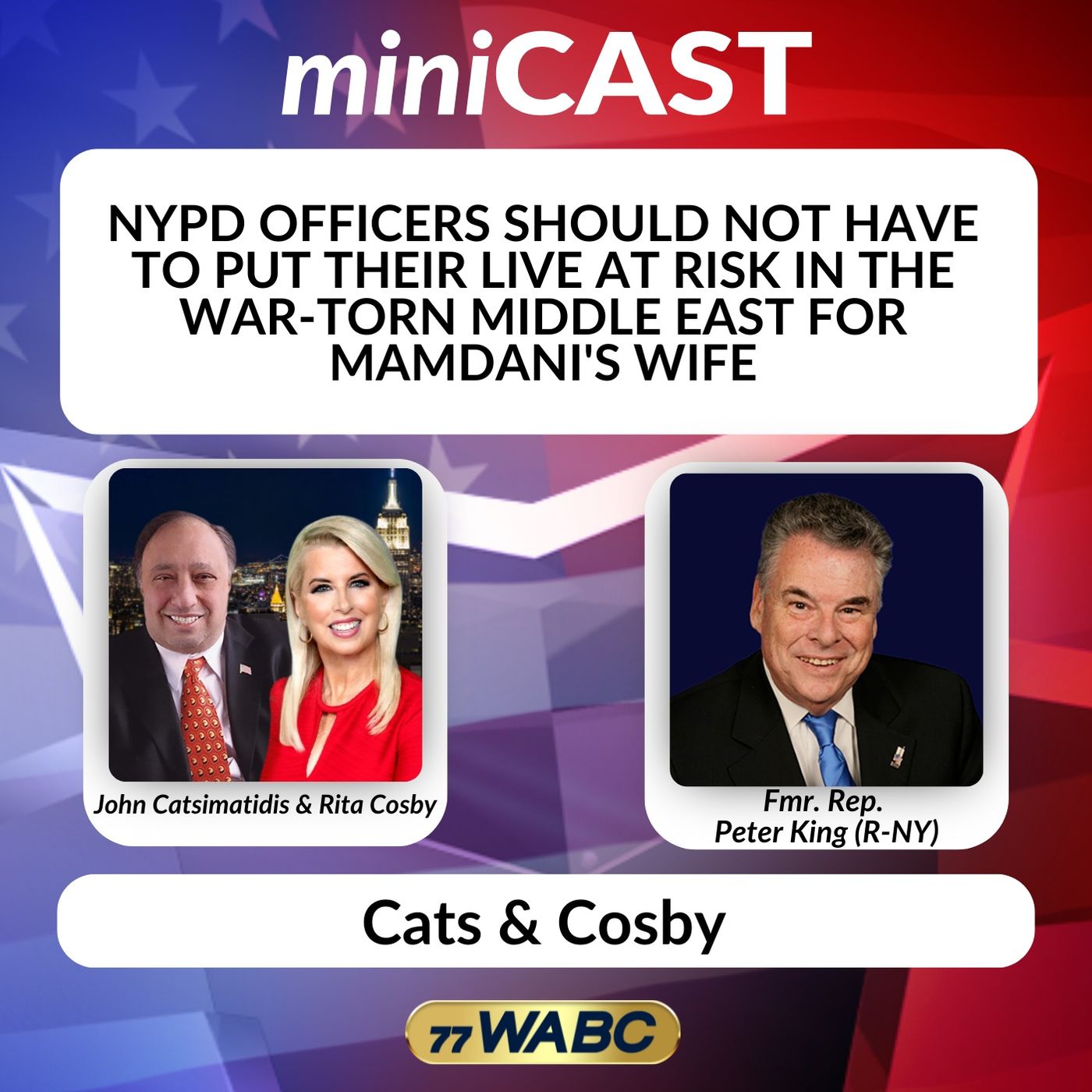 Peter King: NYPD Officers Should Not Have to Put Their Live at Risk in the War-Torn Middle East for Mamdani's Wife episode artwork
