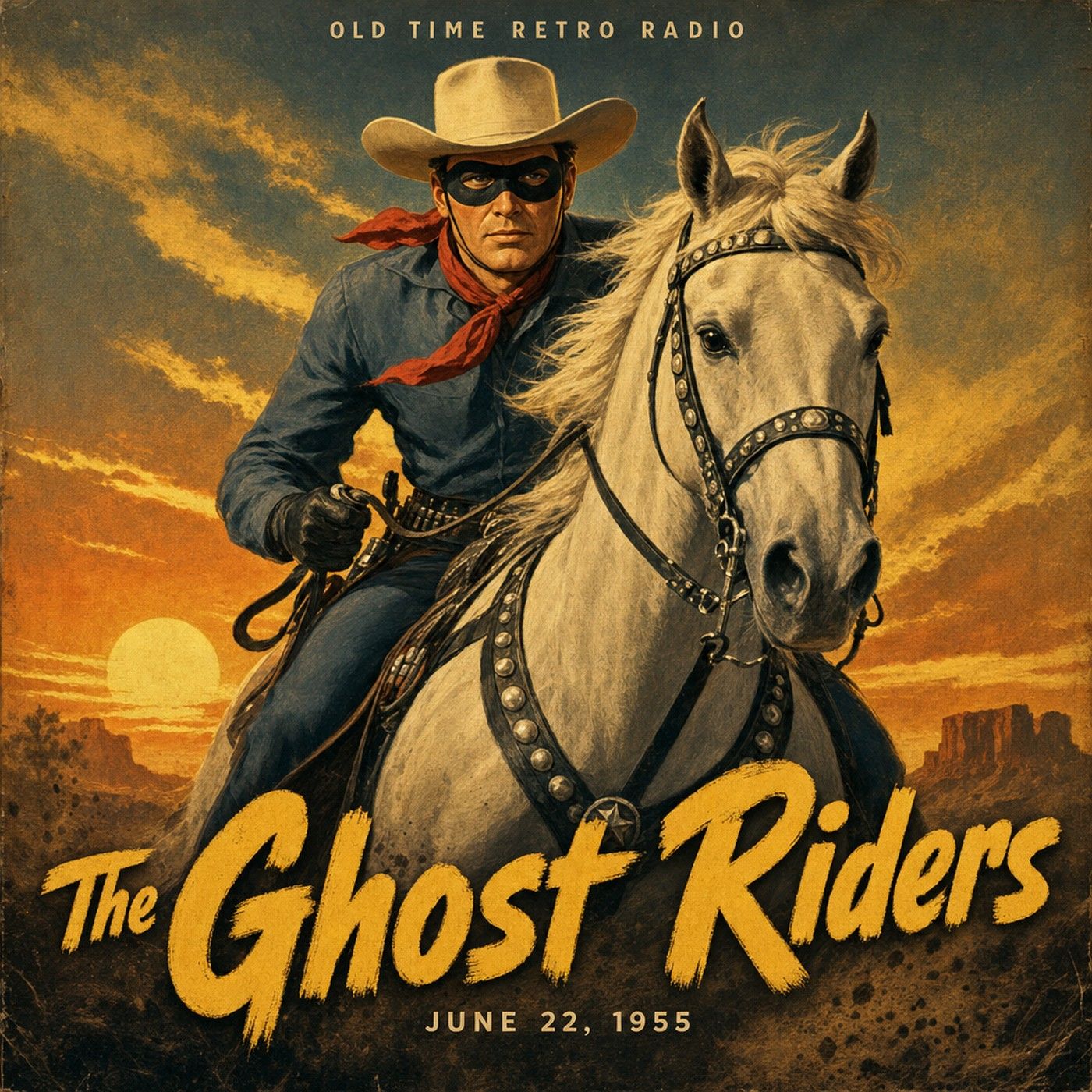 The Lone Ranger - "The Ghost Riders" (Old Time Radio, 1955) episode artwork