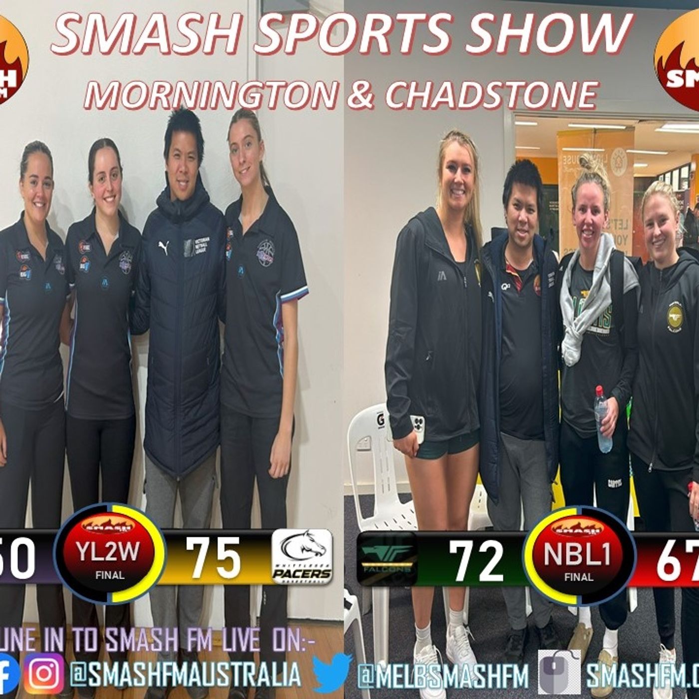 SSS10THYR: BigV23 Wk6 Mornington Breakers YL2W & NBL1 Sth Wk4 Waverley Falcons Womens Post Game Interviews 300423
