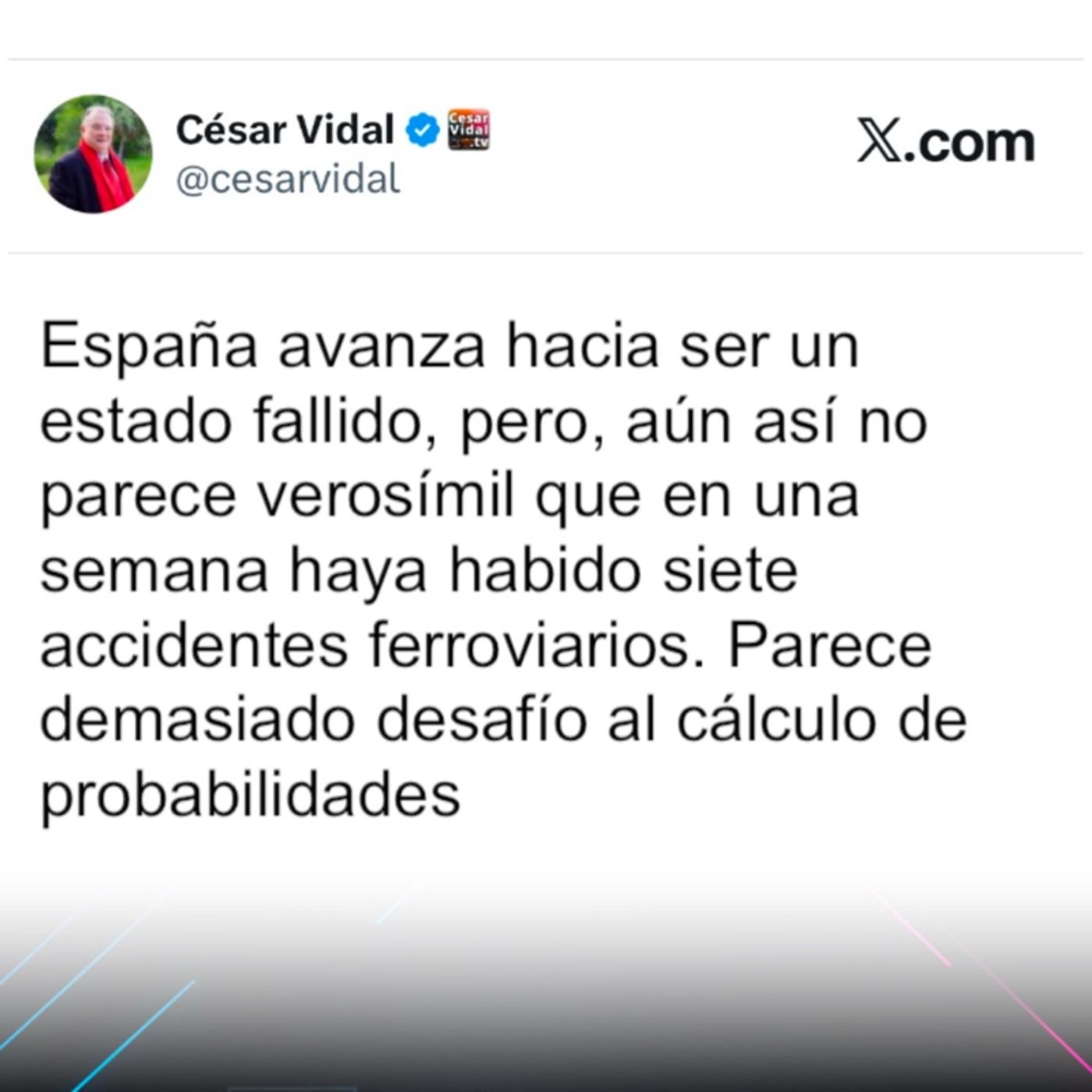 El Post de la Hora | César Vidal: «España avanza hacia ser un estado fallido» episode artwork