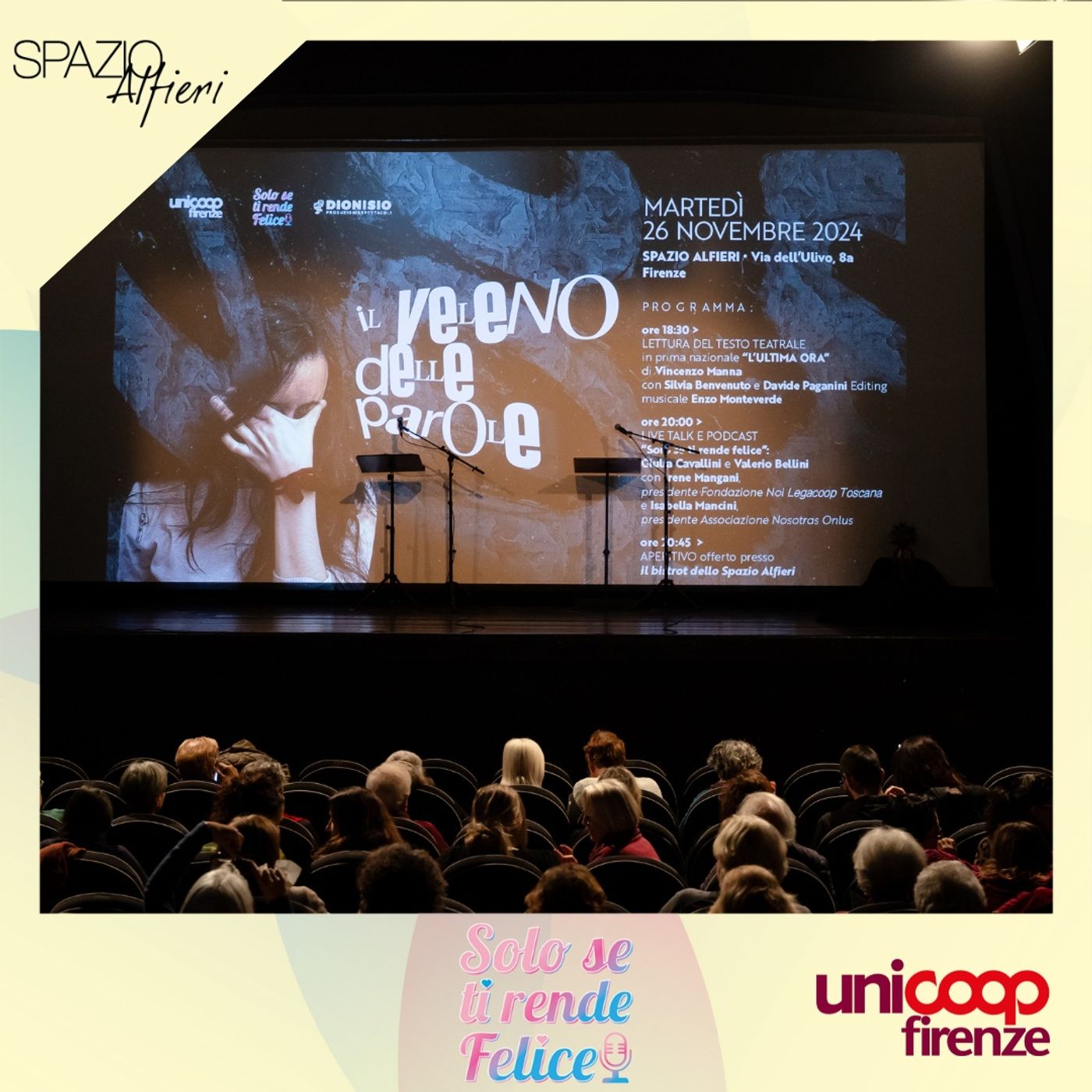 spaciale "Il veleno delle parole" per il 25 Novembre in collaborazione con UnicoopFi episode artwork