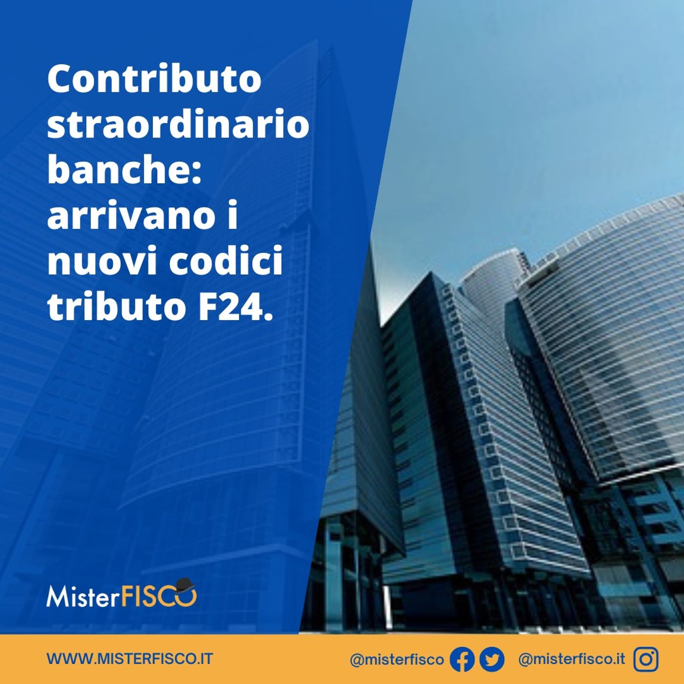 Contributo straordinario banche: arrivano i nuovi codici tributo F24 episode artwork