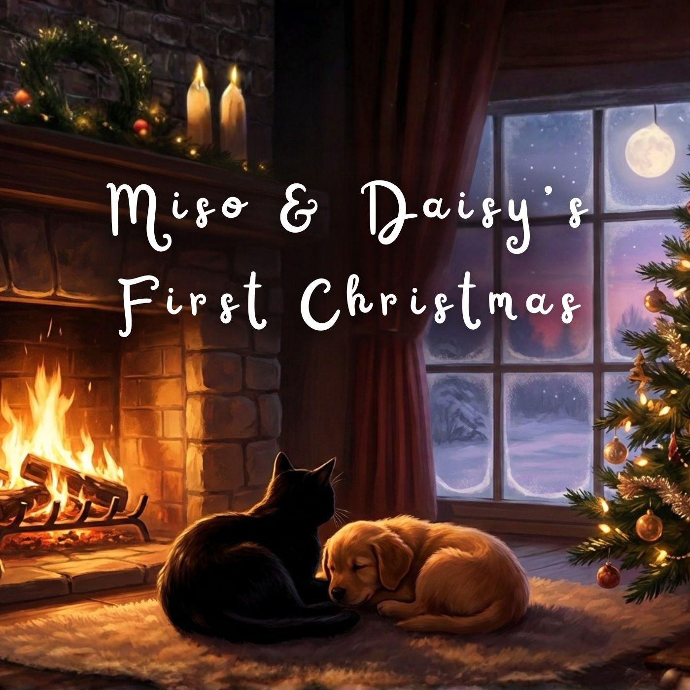 Miso and Daisy's First Christmas - A Cozy Bedtime Story for Adults