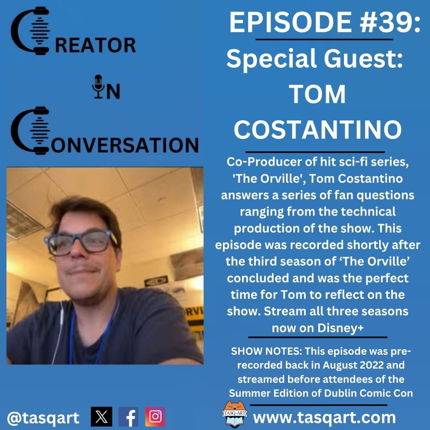 TOM COSTANTINO: CREATOR IN CONVERSATION EP. 39 episode artwork