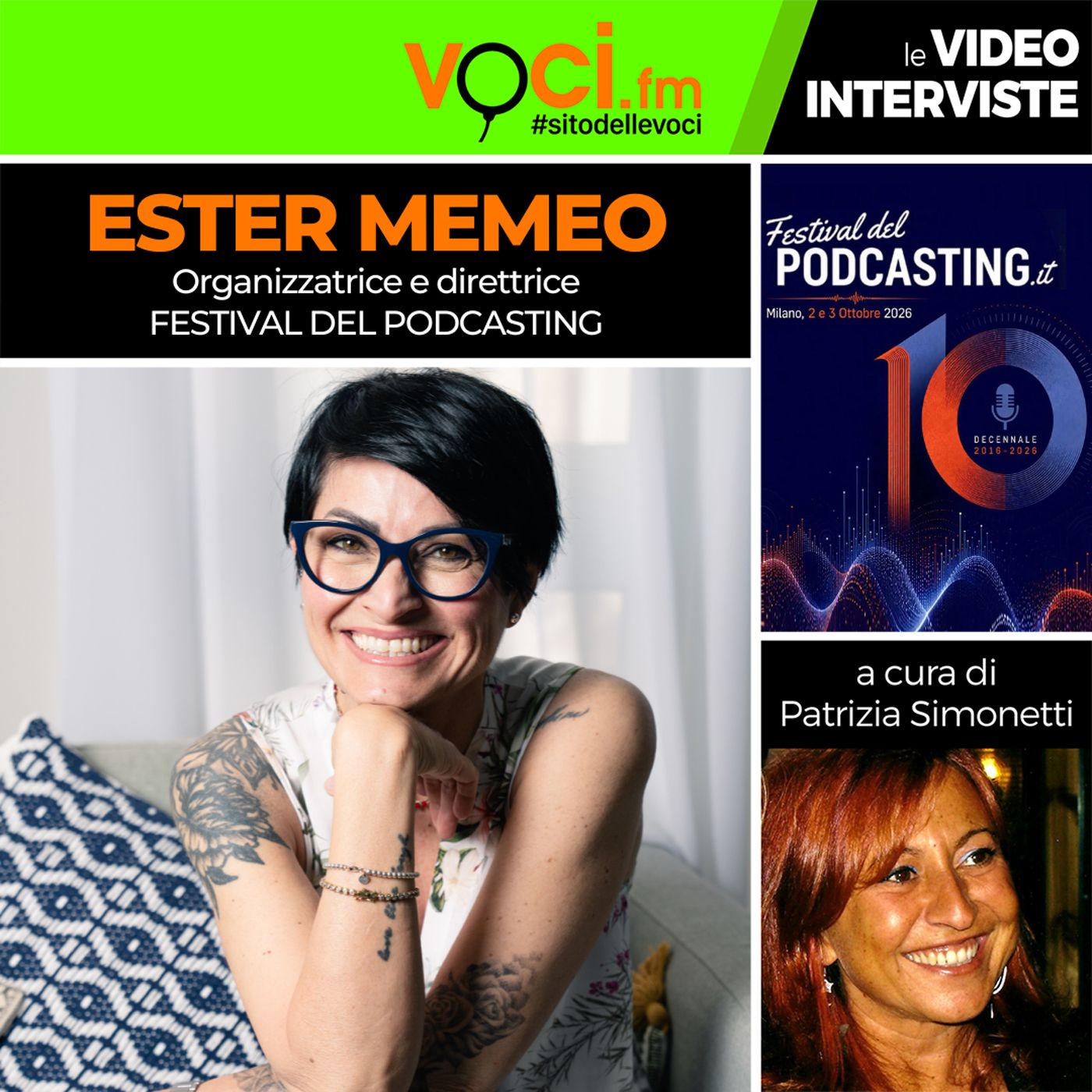 "Festival del Podcasting 2026": Ester Memeo su VOCI.fm episode artwork