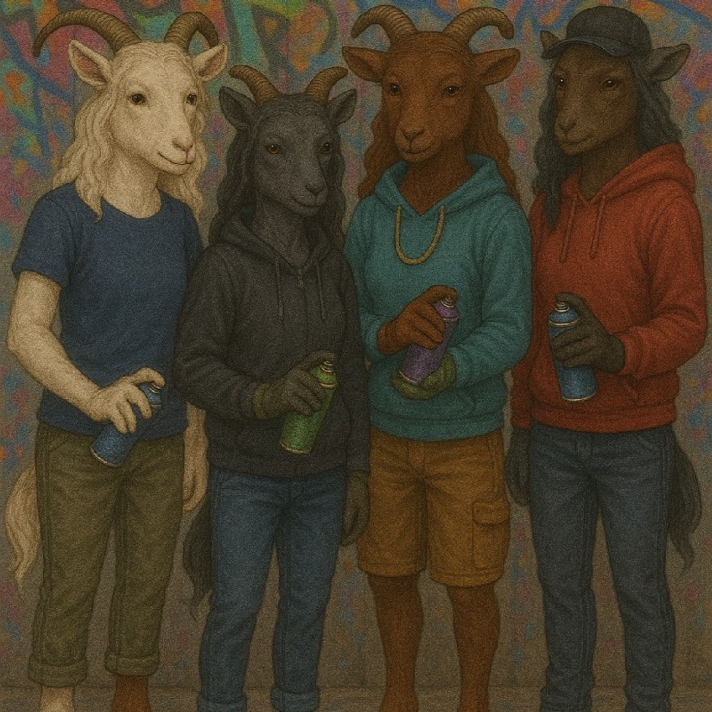 Chapter 10 " The adoption of the Graffiti Goats" episode artwork