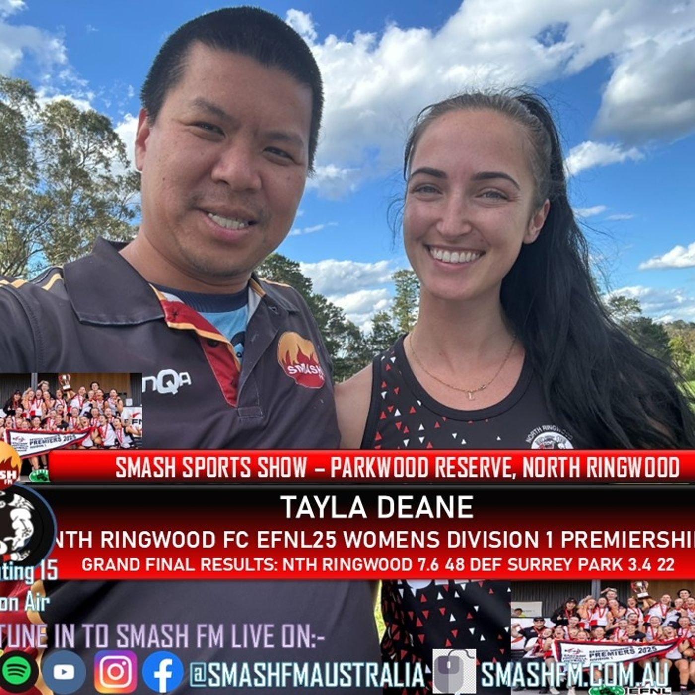 SSS15THYR: North Ringwood FC EFNL25 Senior Women’s Division 1 Premiership Interviews 261125