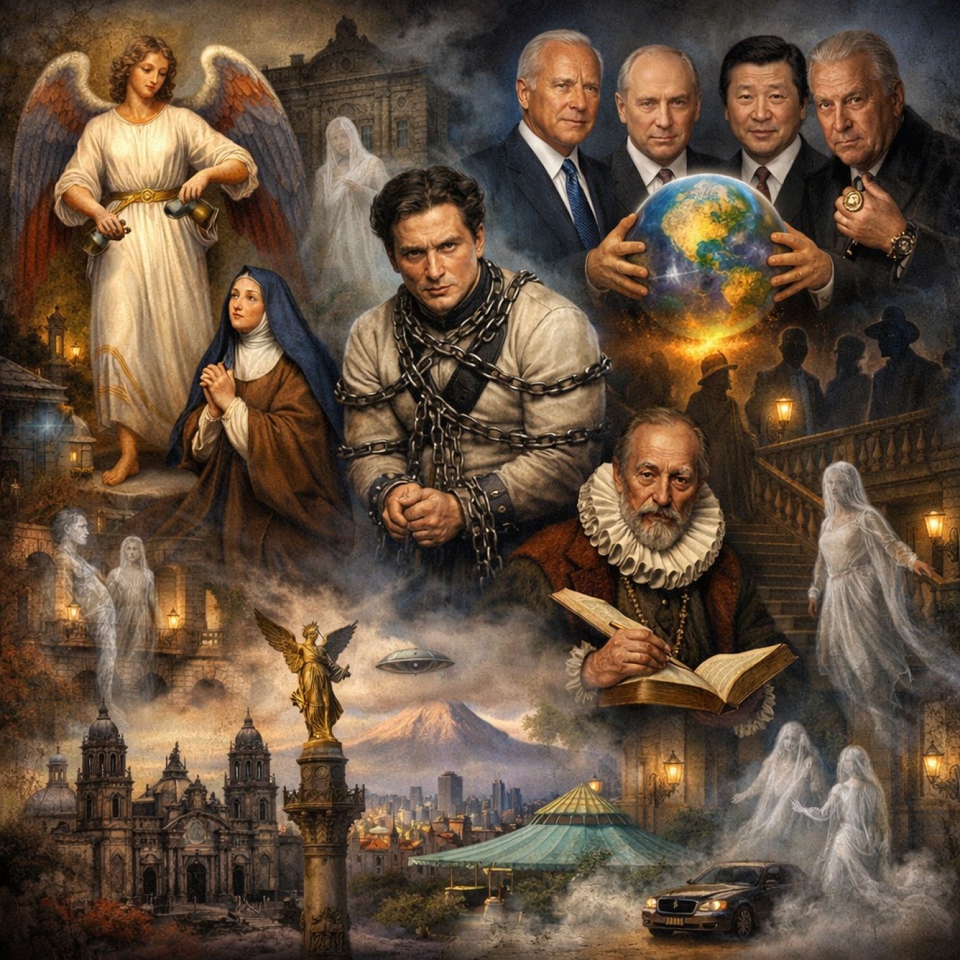 Voces del Misterio nº.1023: Houdini, Misterios de Ciudad de México, La Casa del Obispo, La Templanza, Cervantes, el G4