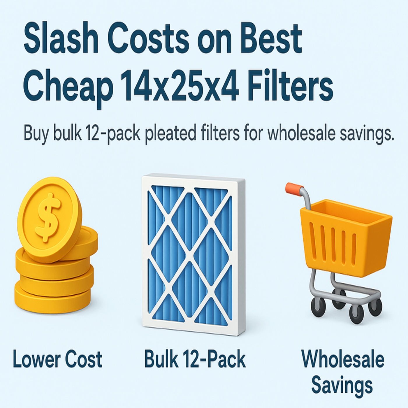 Slash Costs on Best Cheap 14x25x4 Filters – Buy Bulk 12-Pack Pleated Home HVAC Furnace Air Conditioner Filters Wholesale episode artwork
