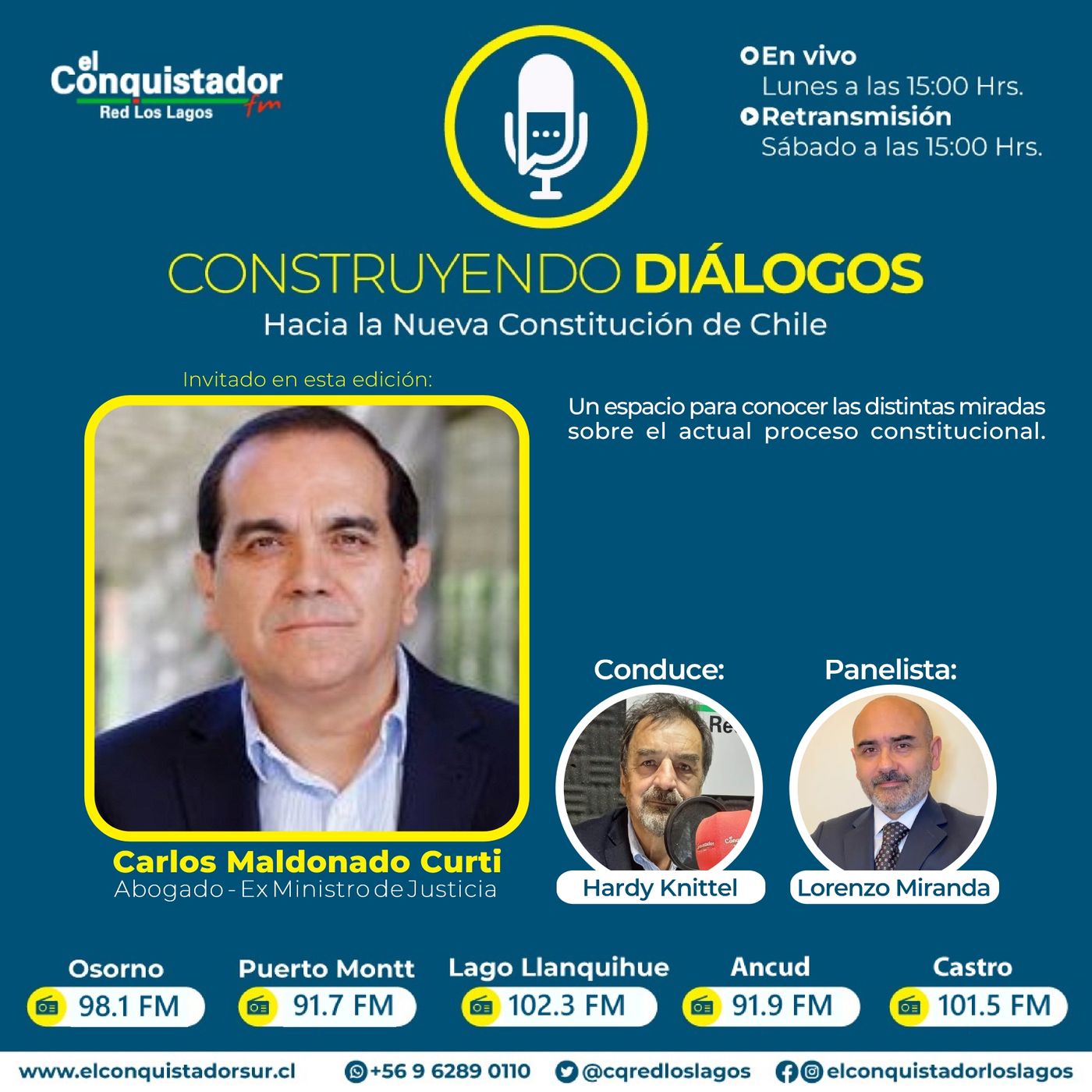Capítulo 16. Hardy Knittel y Lorenzo Miranda, conversaron con Carlos Maldonado, secretario general de Demócratas.