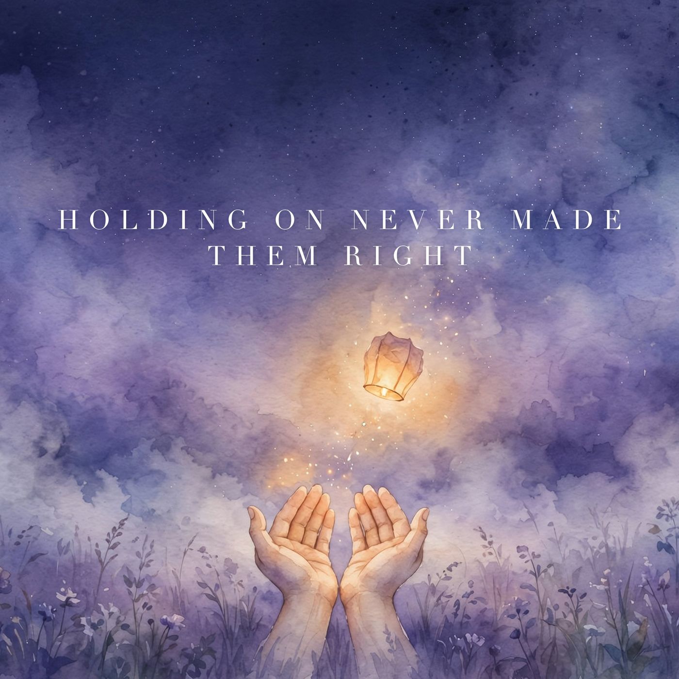 Holding On Never Made Them Right