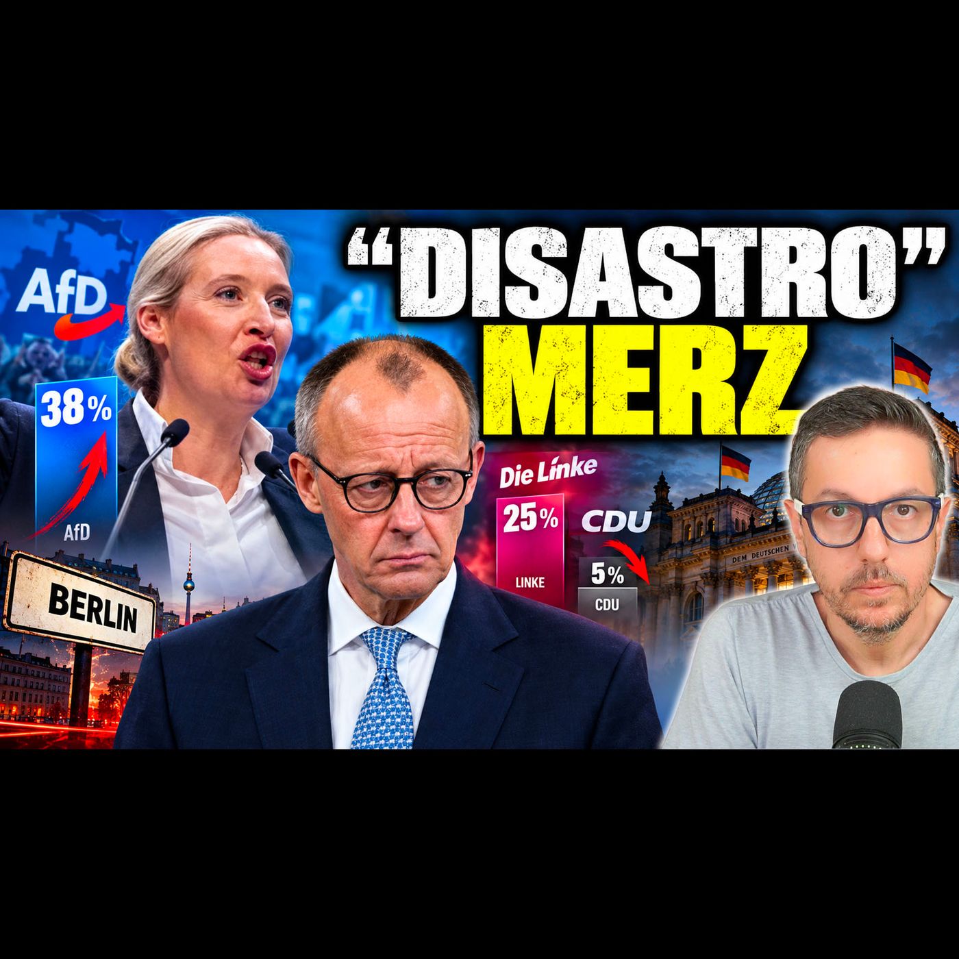 ELEZIONI GERMANIA: AfD AL 38%, LINKE AL 25% A BERLINO | “DISASTRO” MERZ