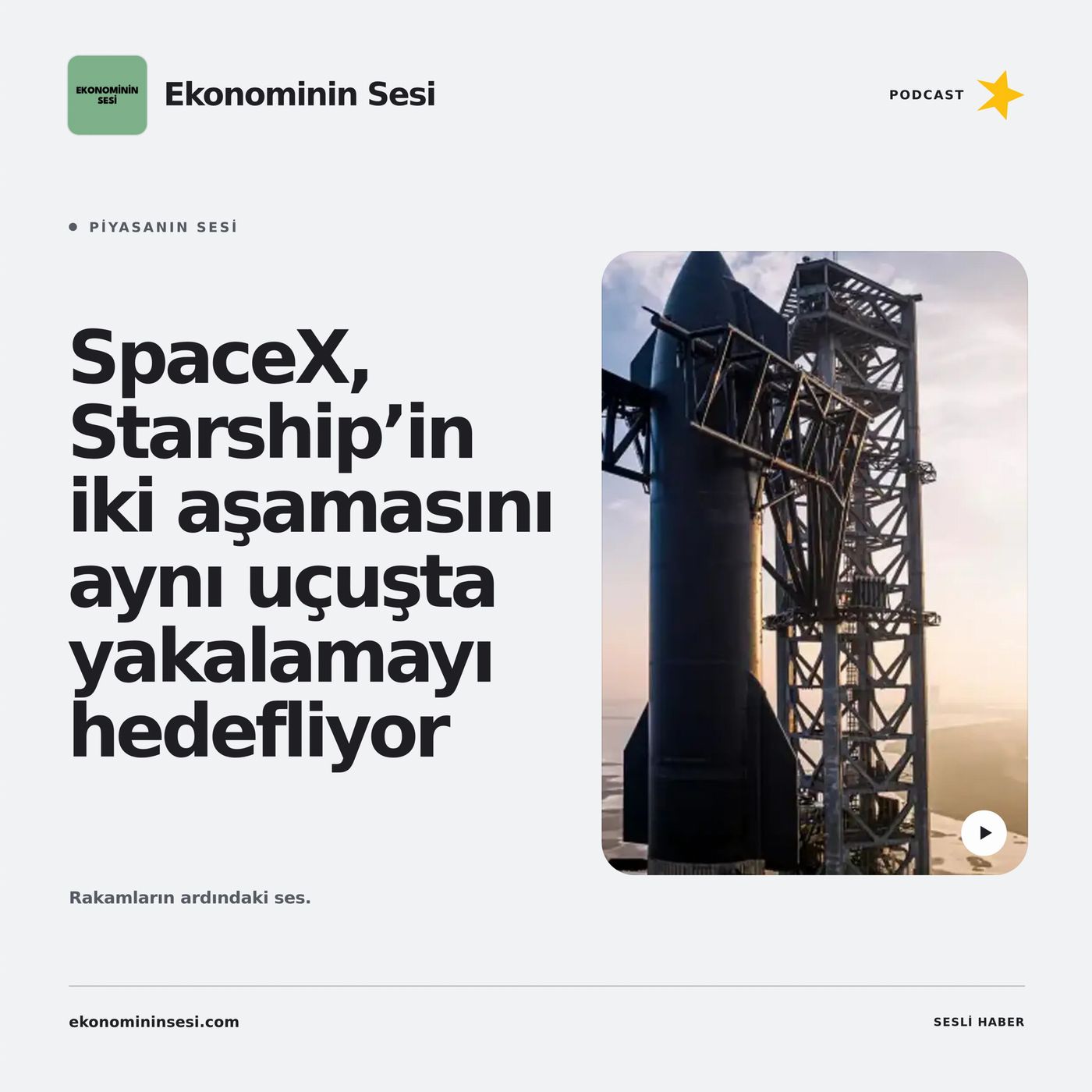 SpaceX, Starship’in iki aşamasını aynı uçuşta yakalamayı hedefliyor
