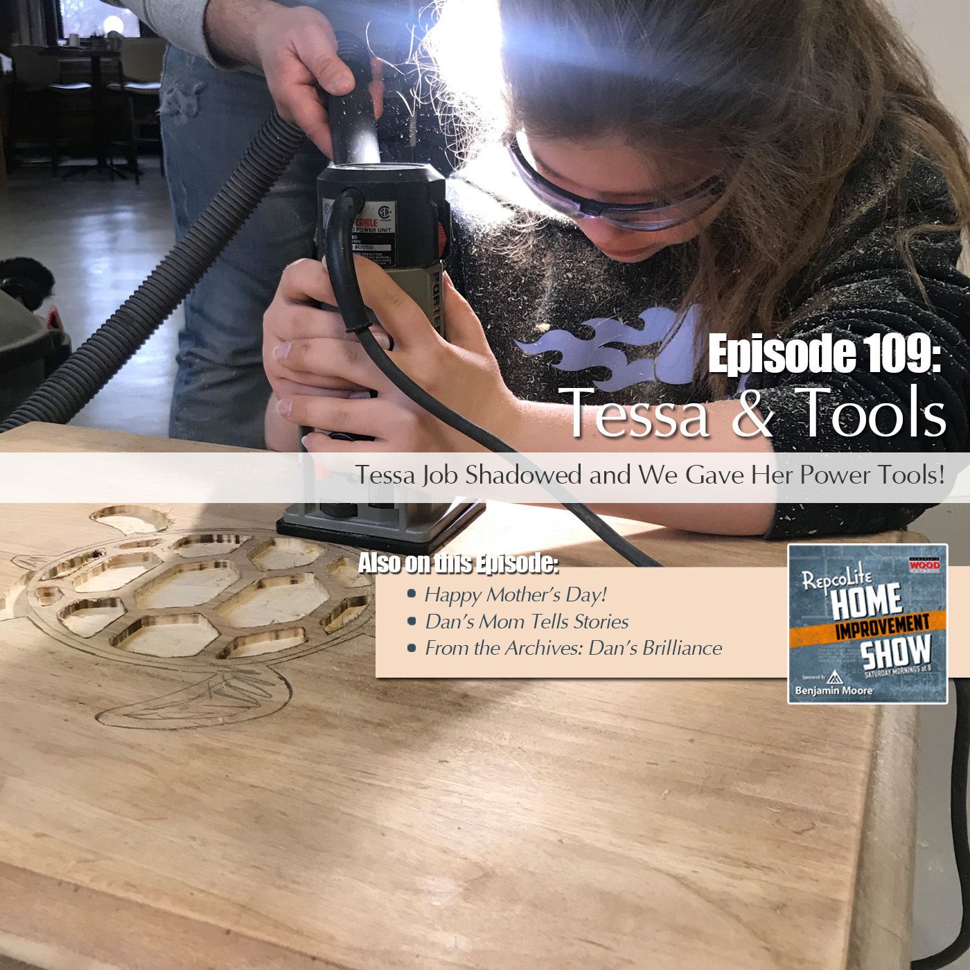 Episode 109: Mother's Day, Tessa's Mira-Poxy Project, Dan's Audio Emporium of Brilliance