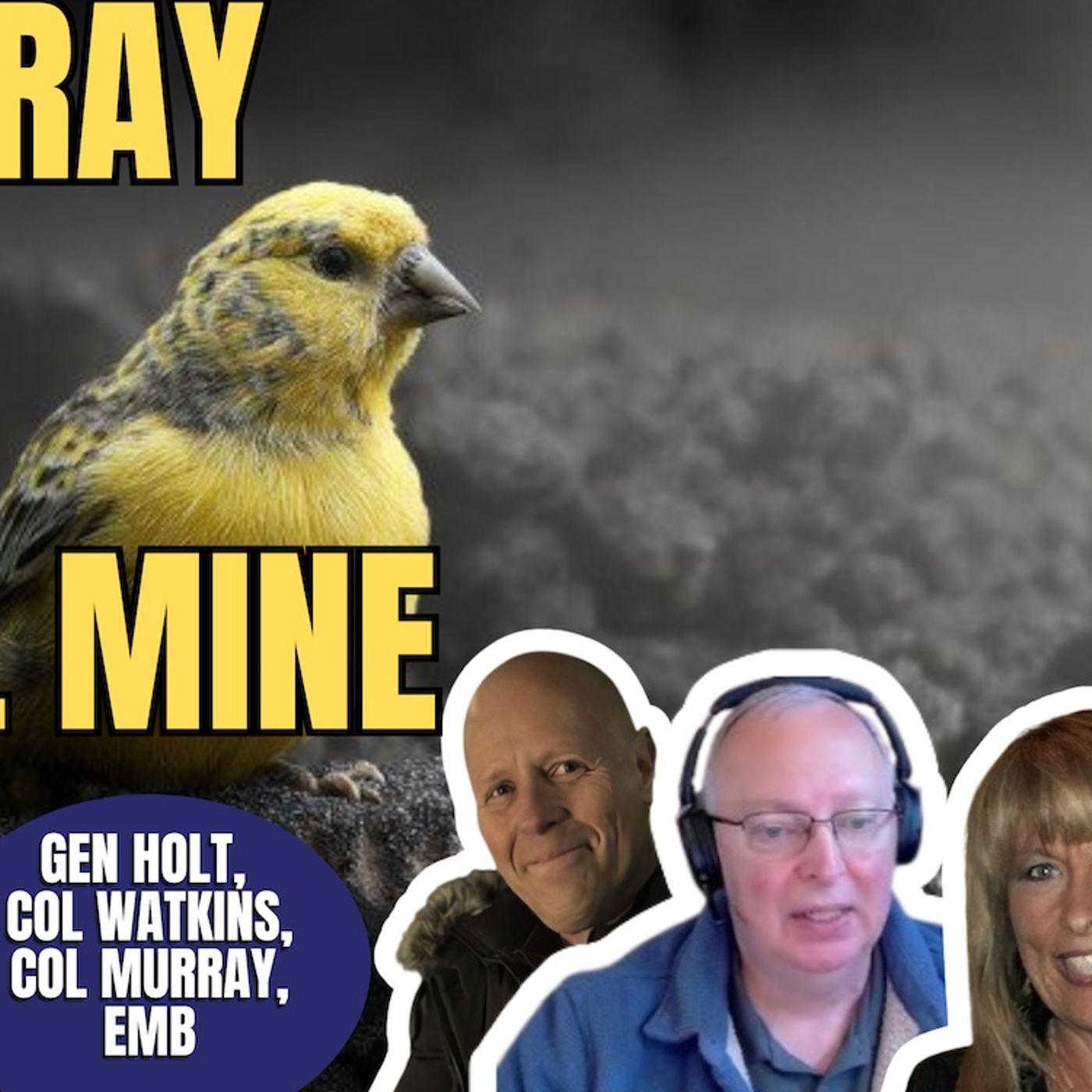 Murray In The Coal Mine | Col. Watkins, Gen. Holt, Col. Murray, EM Burlingame (TPC #2,014)