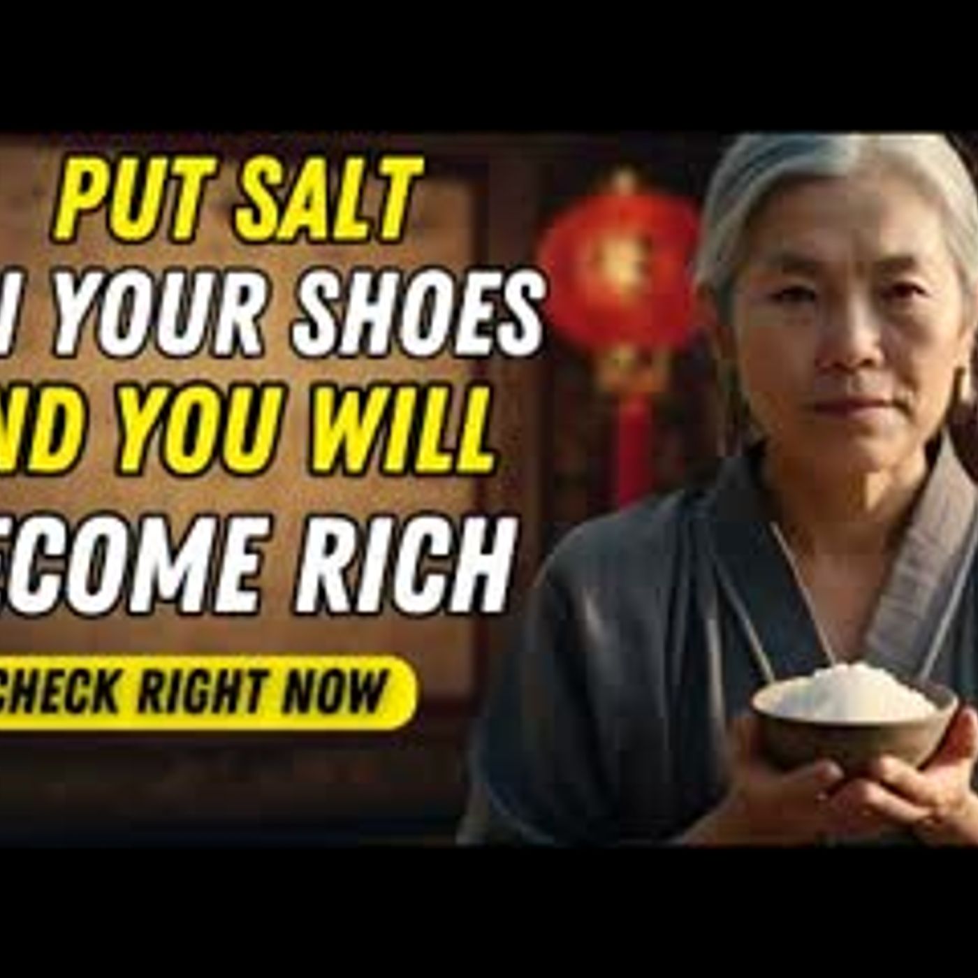 PUT SALT inside your shoes and see what happens next!   Buddhist Teachings