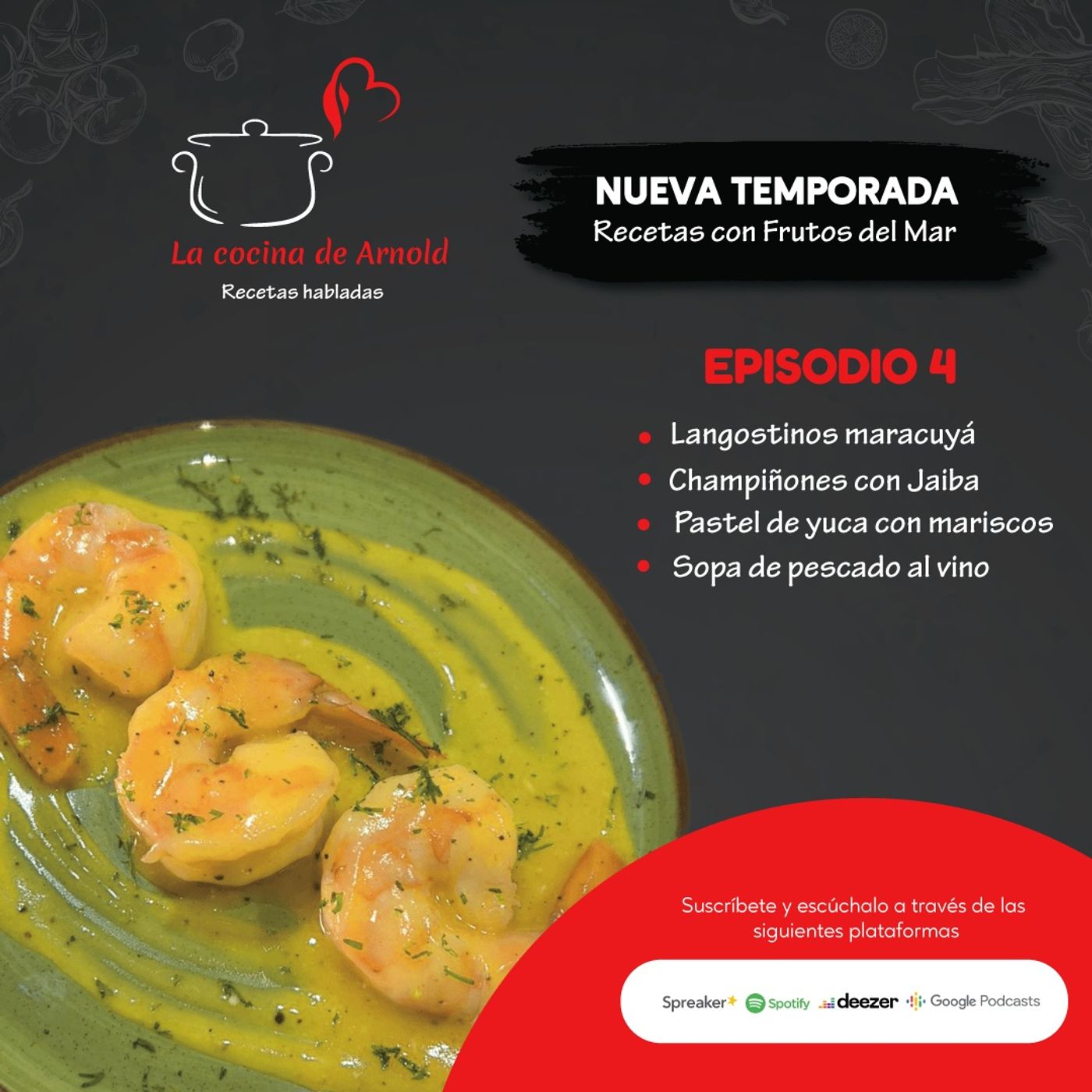 La cocina de Arnold, recetas habladas