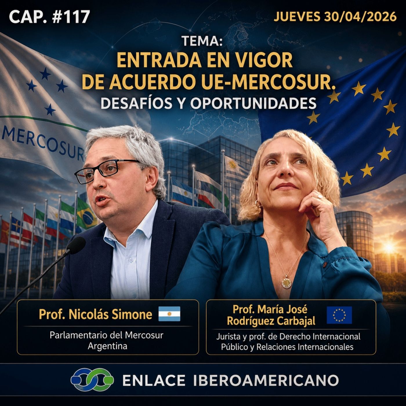 #117 «Entrada en vigor de acuerdo UE-MERCOSUR. Desafíos y oportunidades». episode artwork