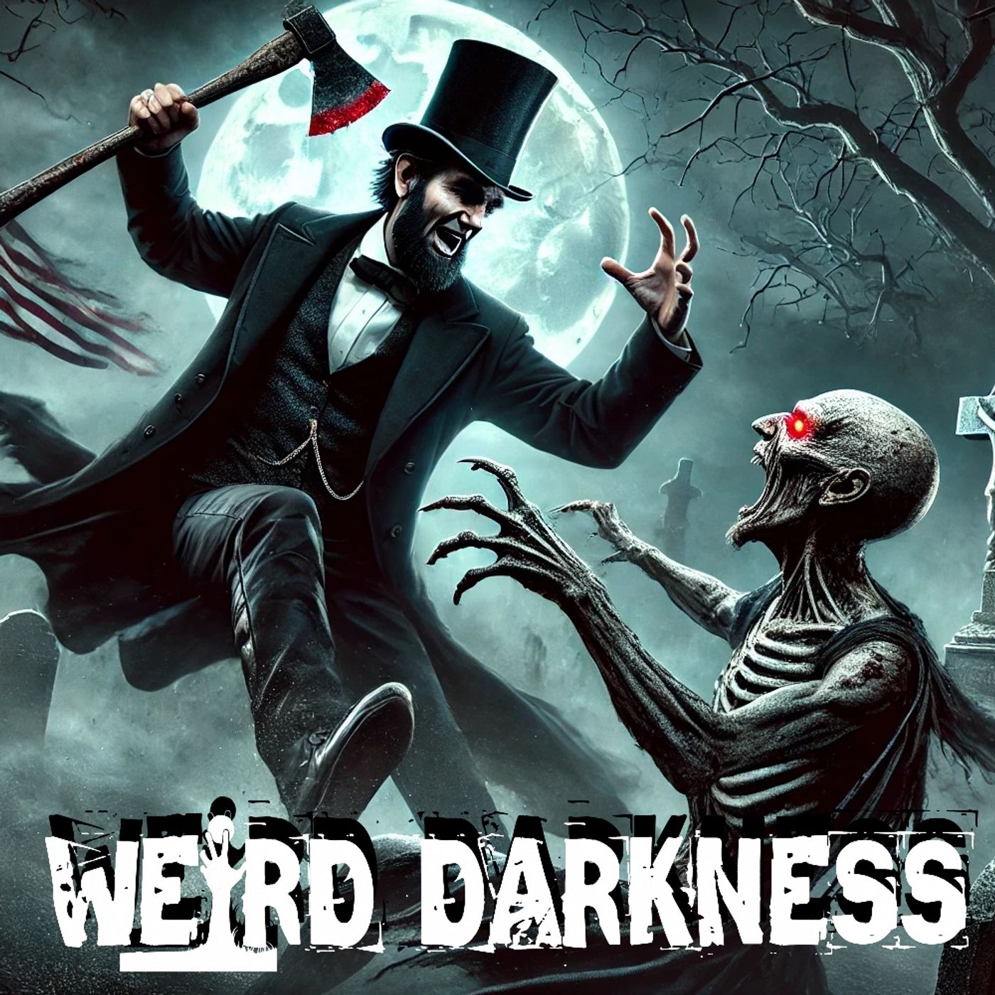 cover of episode “DID ABRAHAM LINCOLN EVER TRULY DEAL WITH VAMPIRES?” and More! #WeirdDarkness