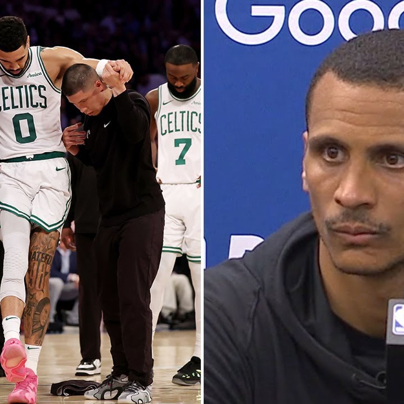 Joe Mazzulla Talks Jayson Tatum s Injury & Game 4 Loss to the Knicks _ 2025 NBA Playoffs episode artwork