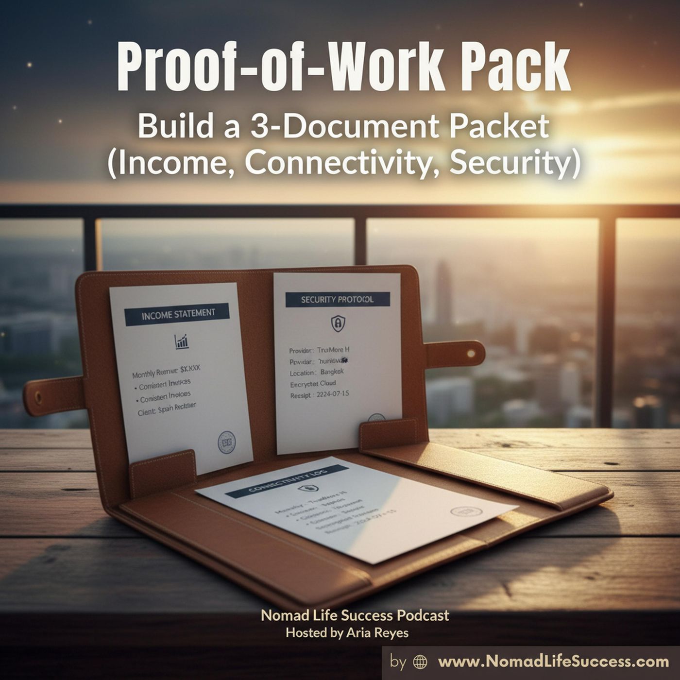 Proof-of-Work Pack: Build a 3-Document Packet (Income, Connectivity, Security) That Consulates Respect episode artwork
