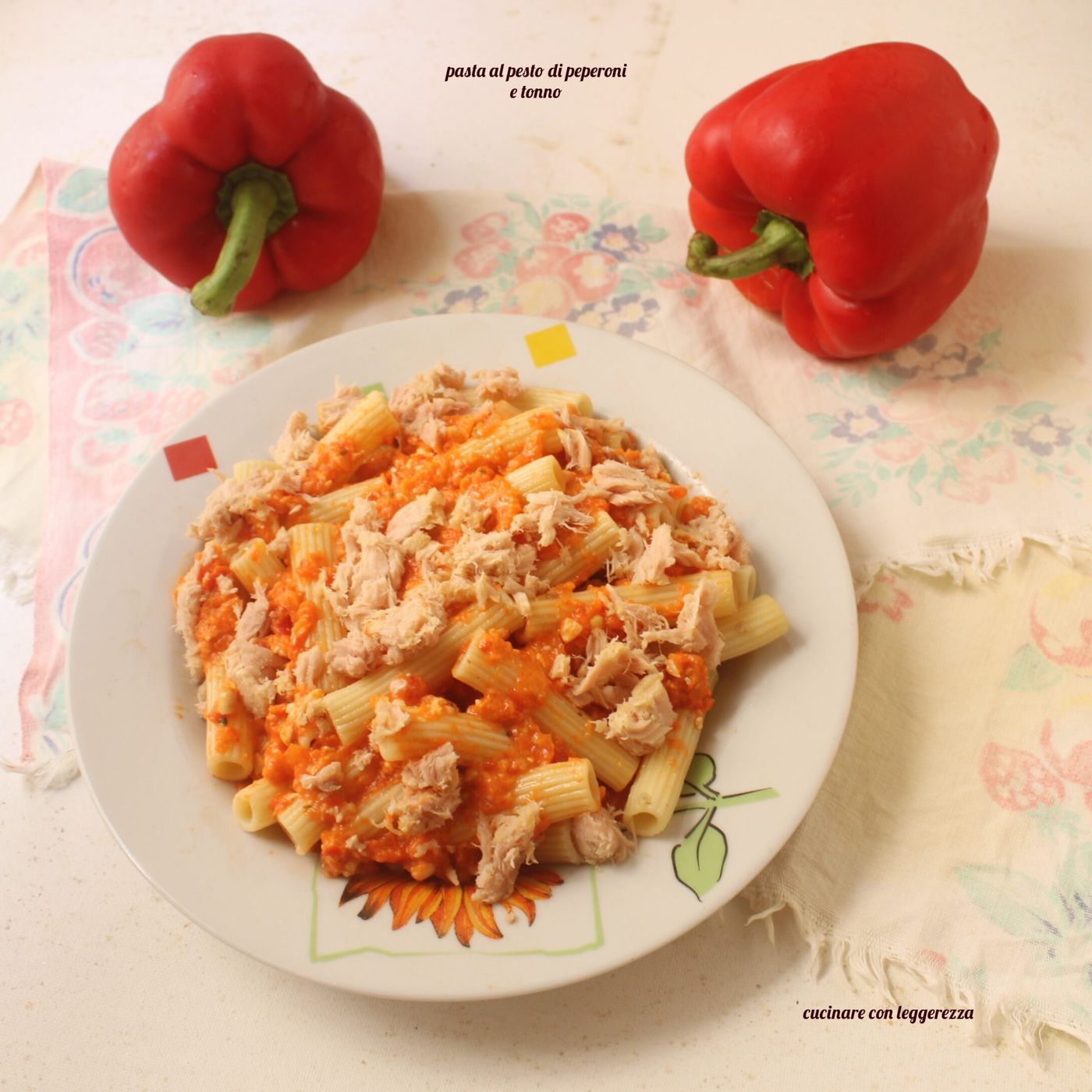 Pasta al pesto di peperoni e tonno episode artwork