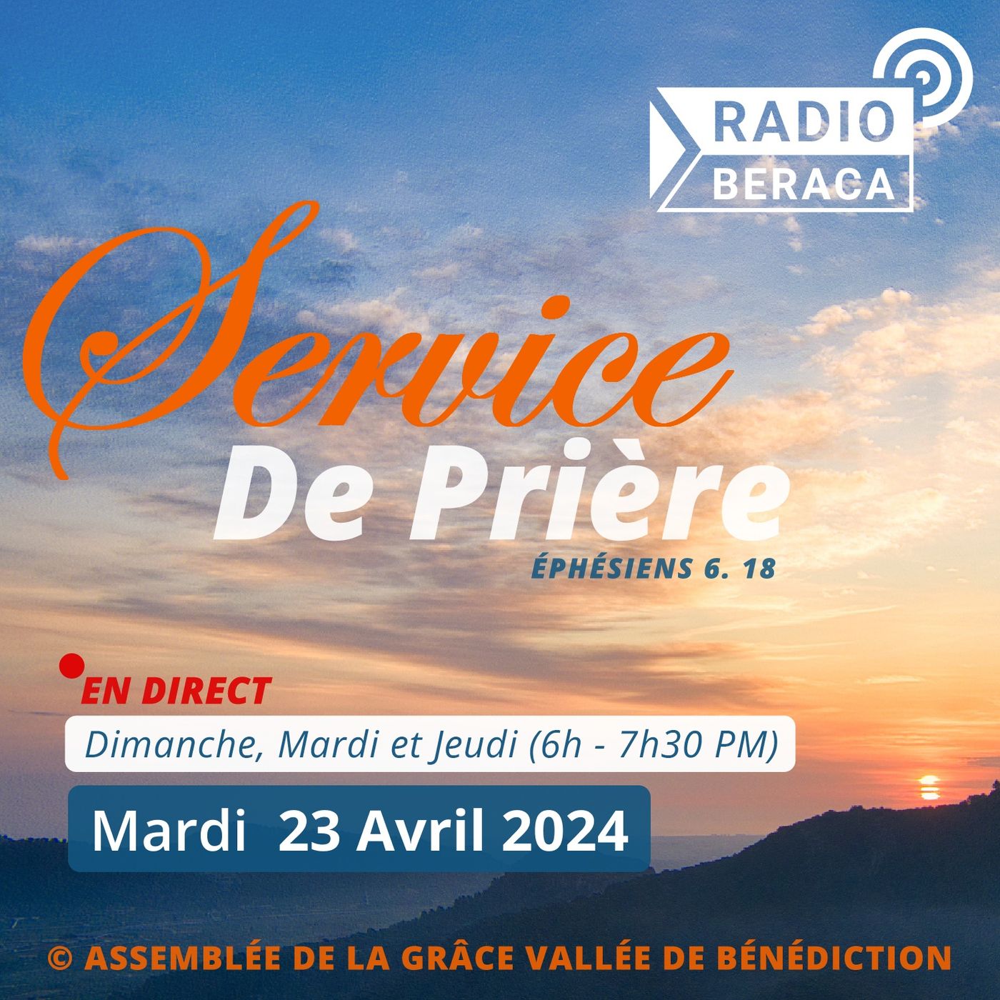 Jeudi 18 Avril 2024.- Service de prière episode artwork