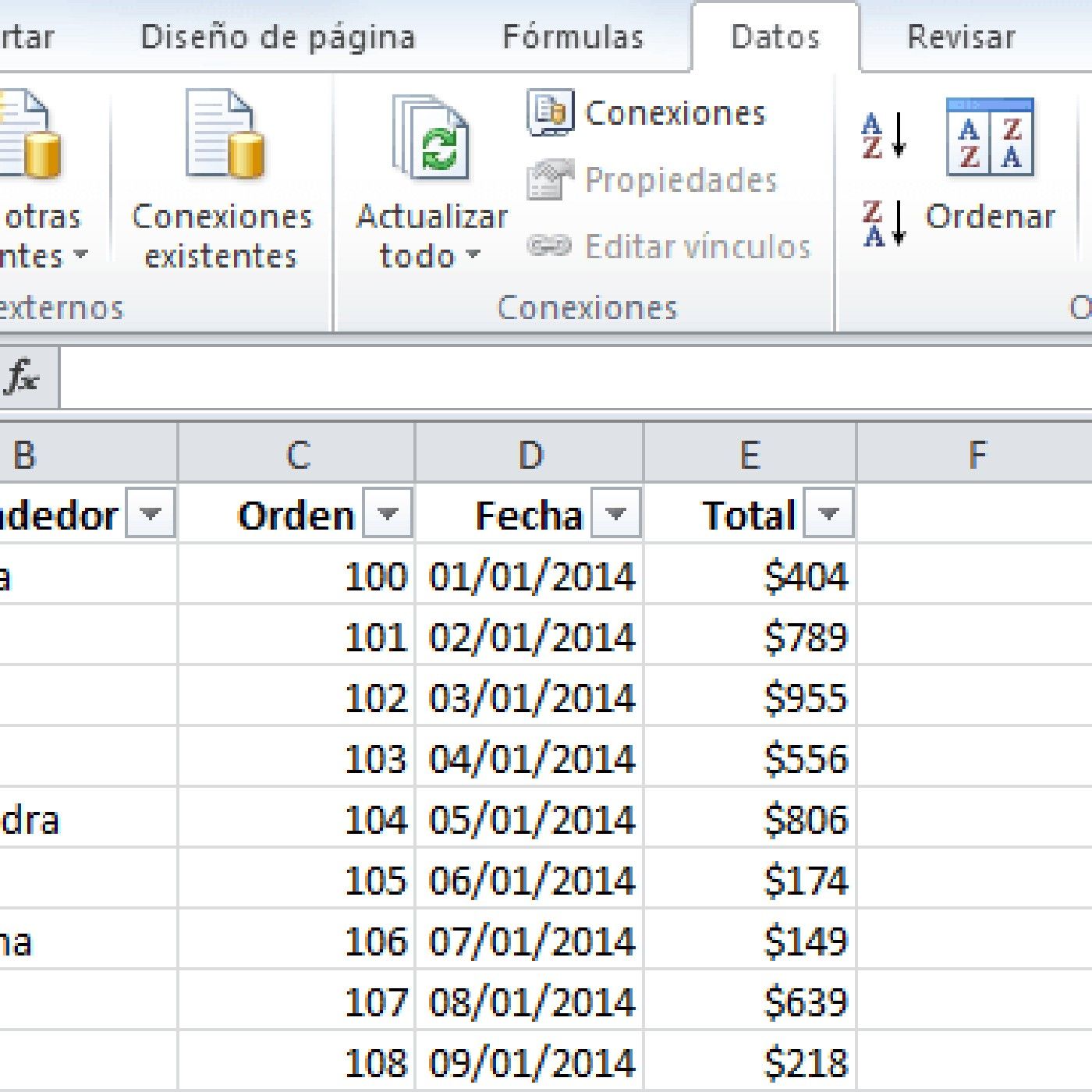 Los Filtros en Excel, Elementos cover art