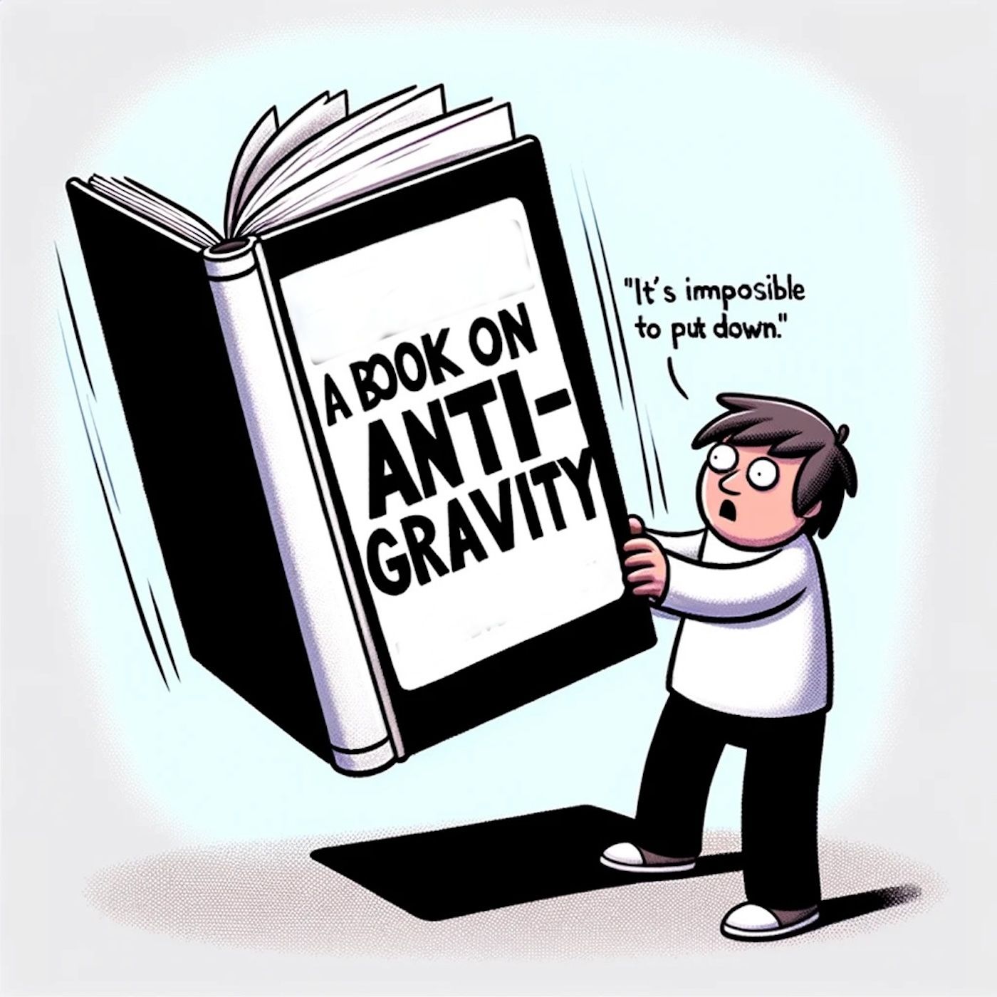 "I'm reading a book on anti gravity. It's impossible to put down." episode artwork