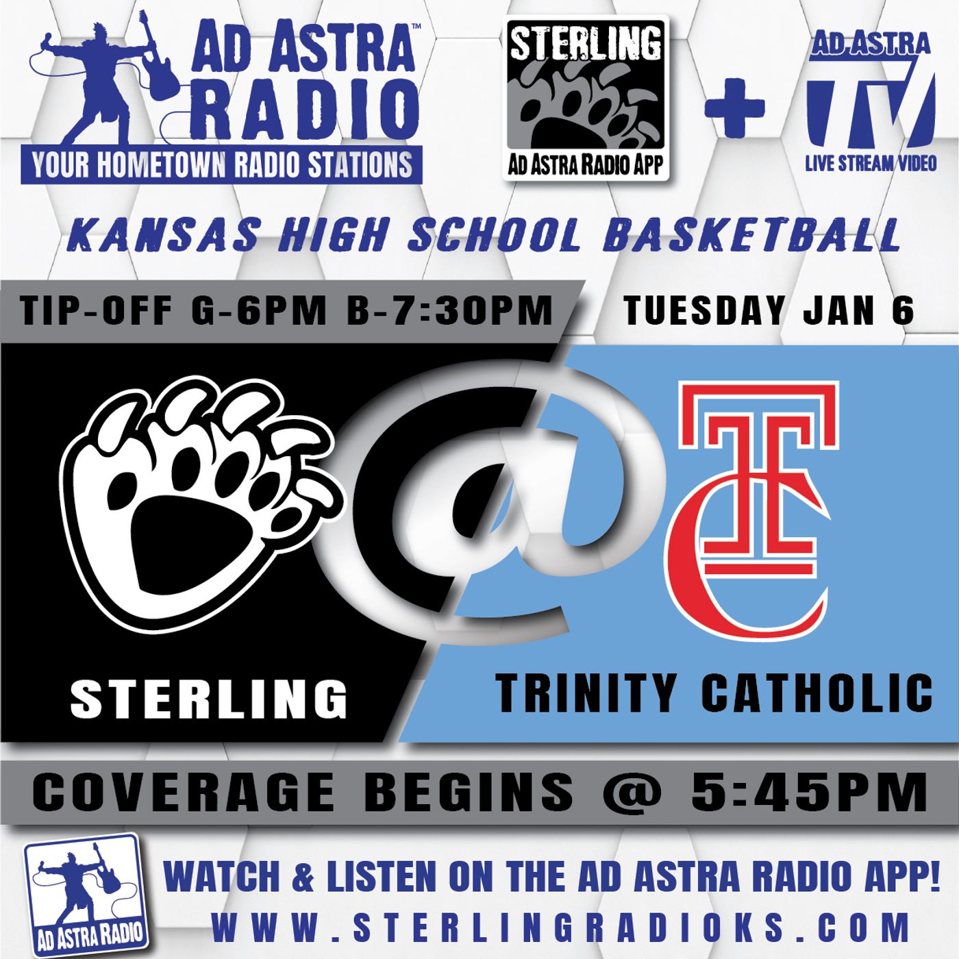 Sterling Blackbears at Hutchinson Trinity Catholic Celtics High School Basketball (Blackbears Broadcast-January 6, 2026) episode artwork