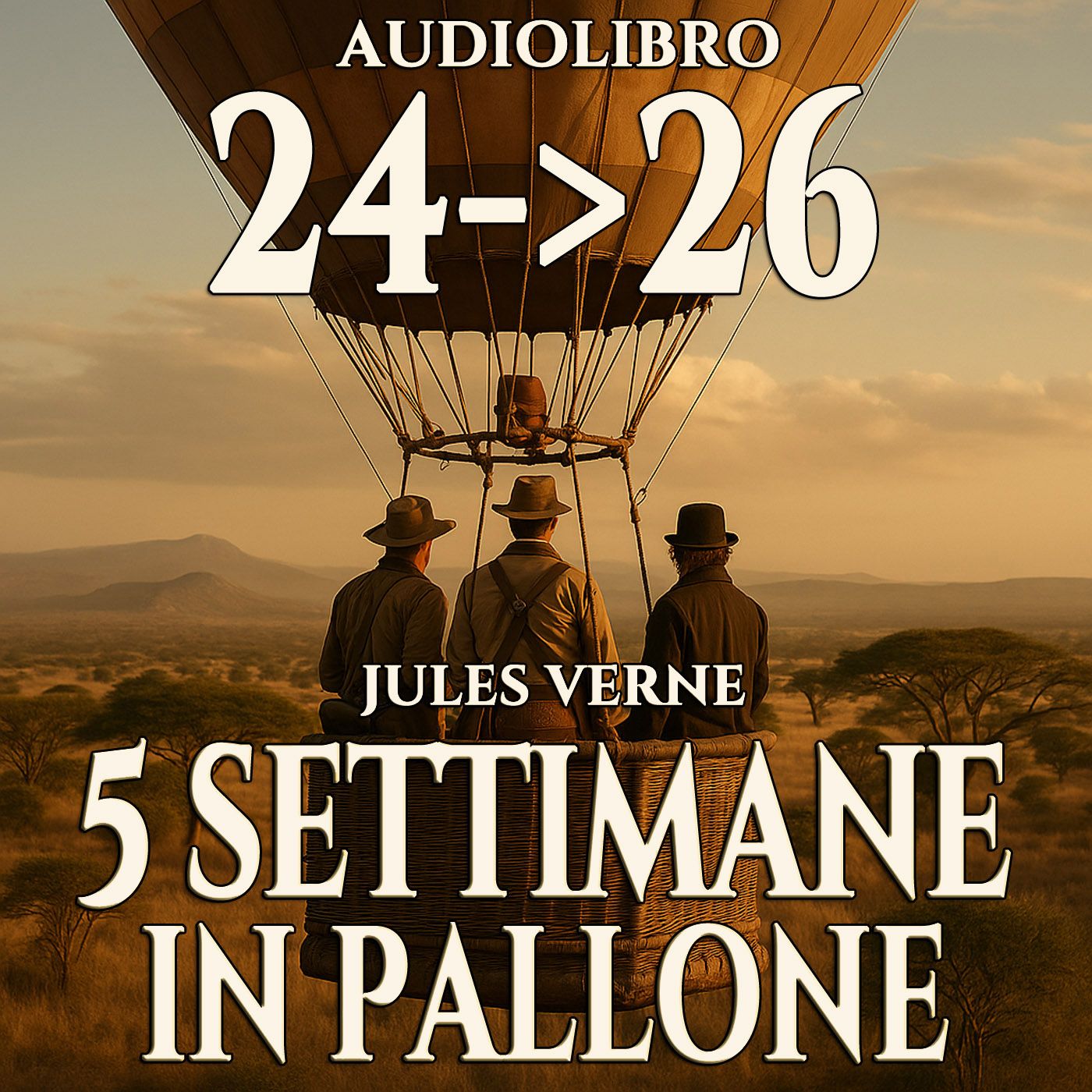 Audiolibro 5 Settimane in Pallone - Capitolo 24-25-26 - Jules Verne episode artwork