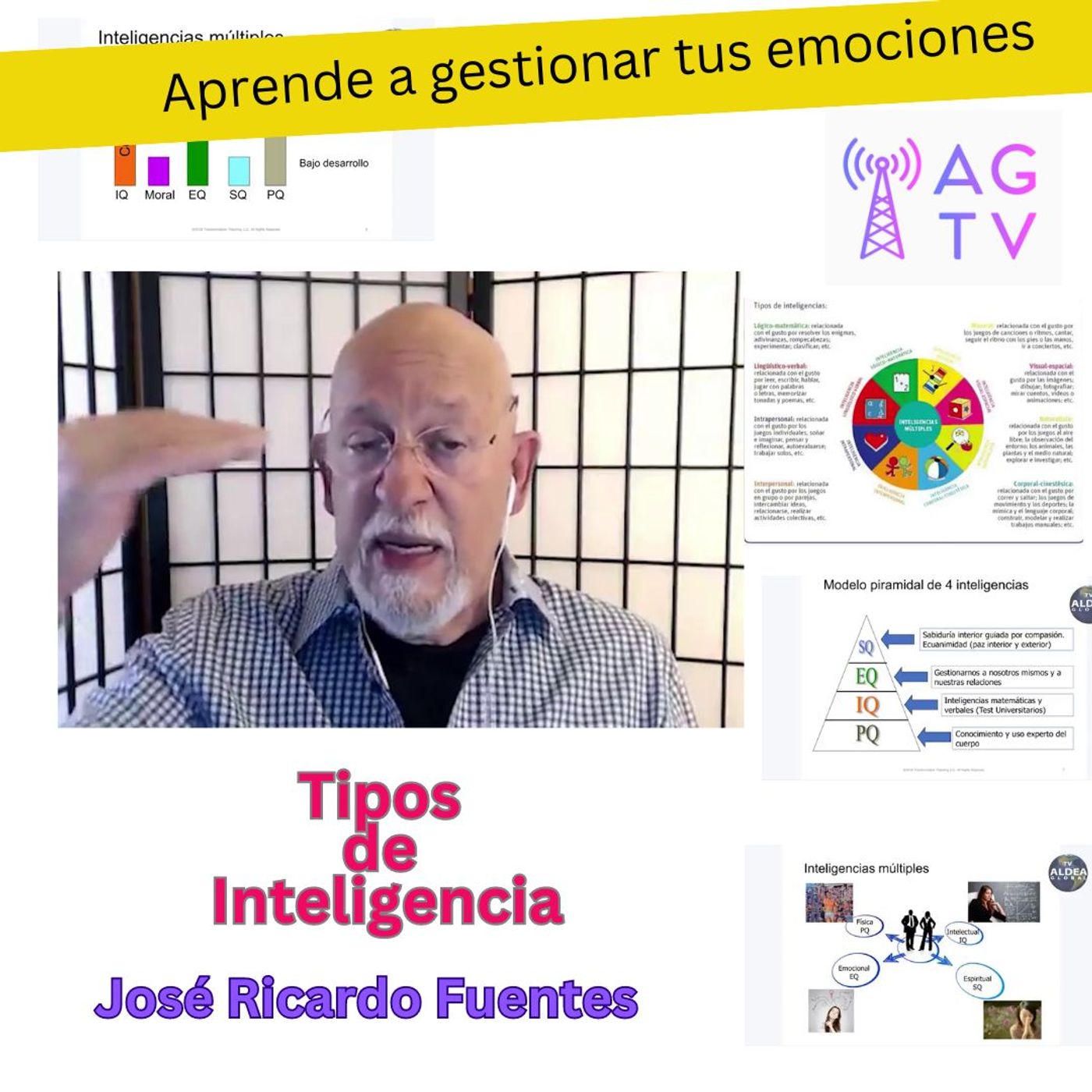 Múltiples tipos de Inteligencia, no todas sirven para lo mismo.  Gestión de emociones. Jose Ricardo Fuentes