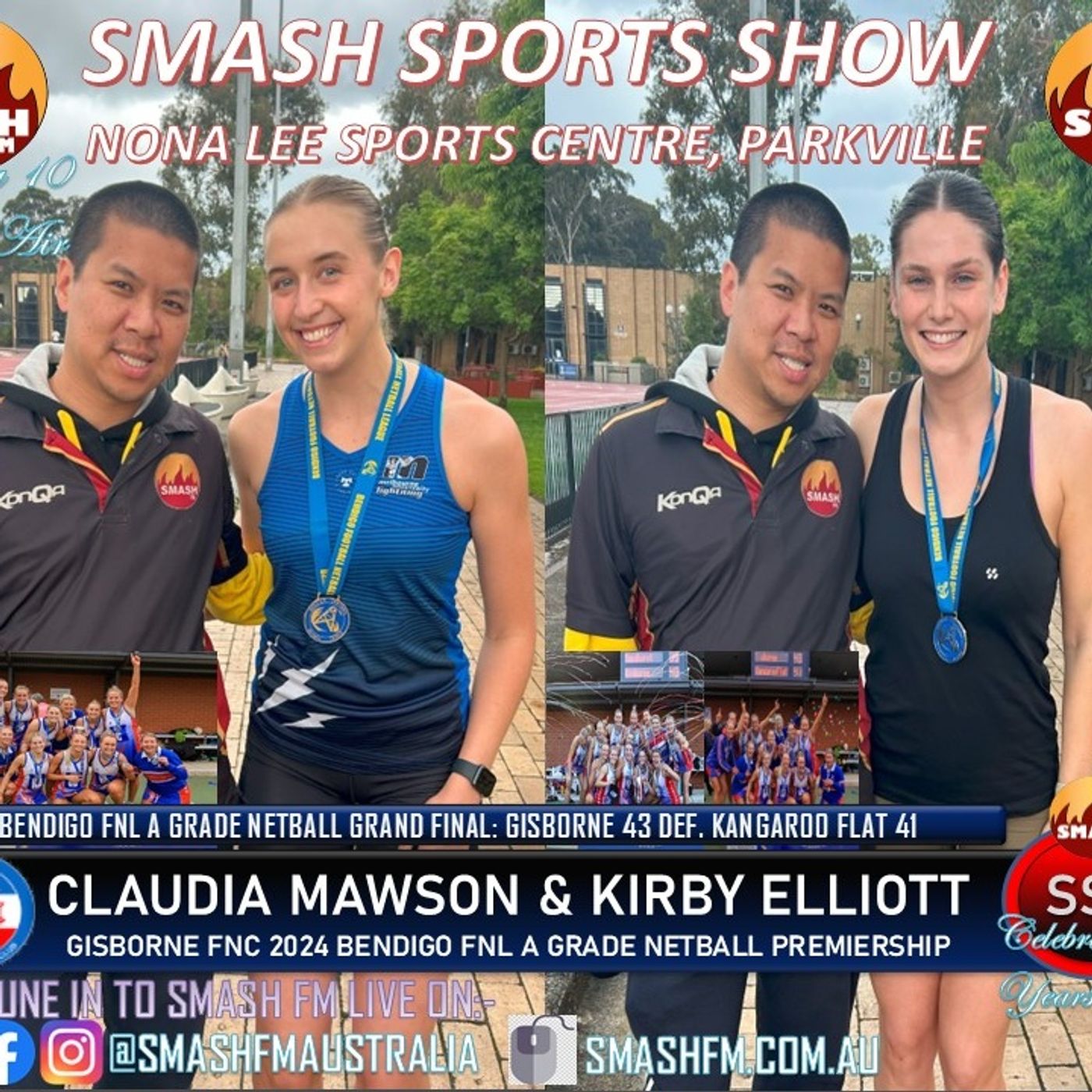 SSS10THYR: Gisborne FNC 2024 Bendigo FNL A Grade Netball Premiership Interviews 271124