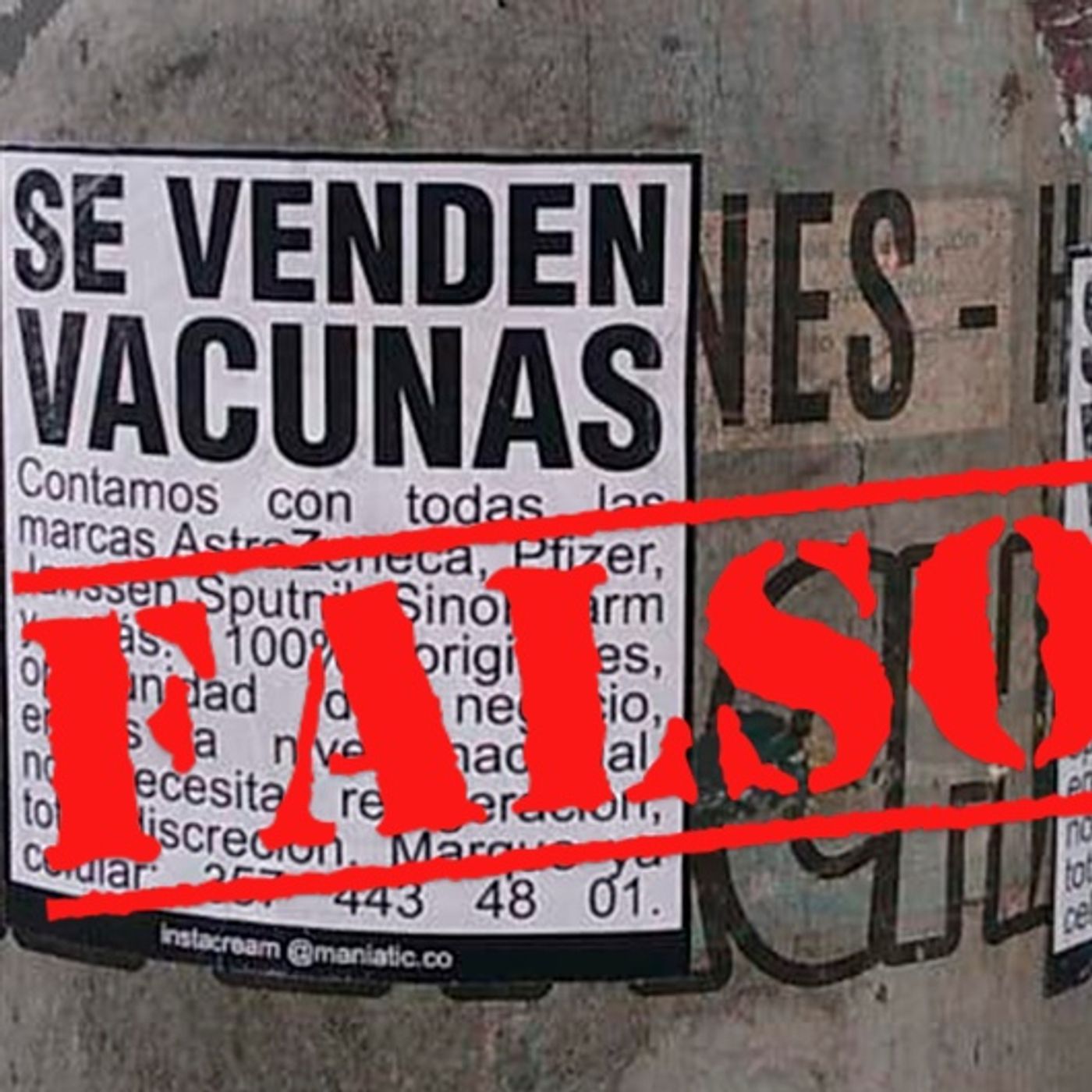 "La gente no lee": Habla autor del falso cartel de venta de vacunas