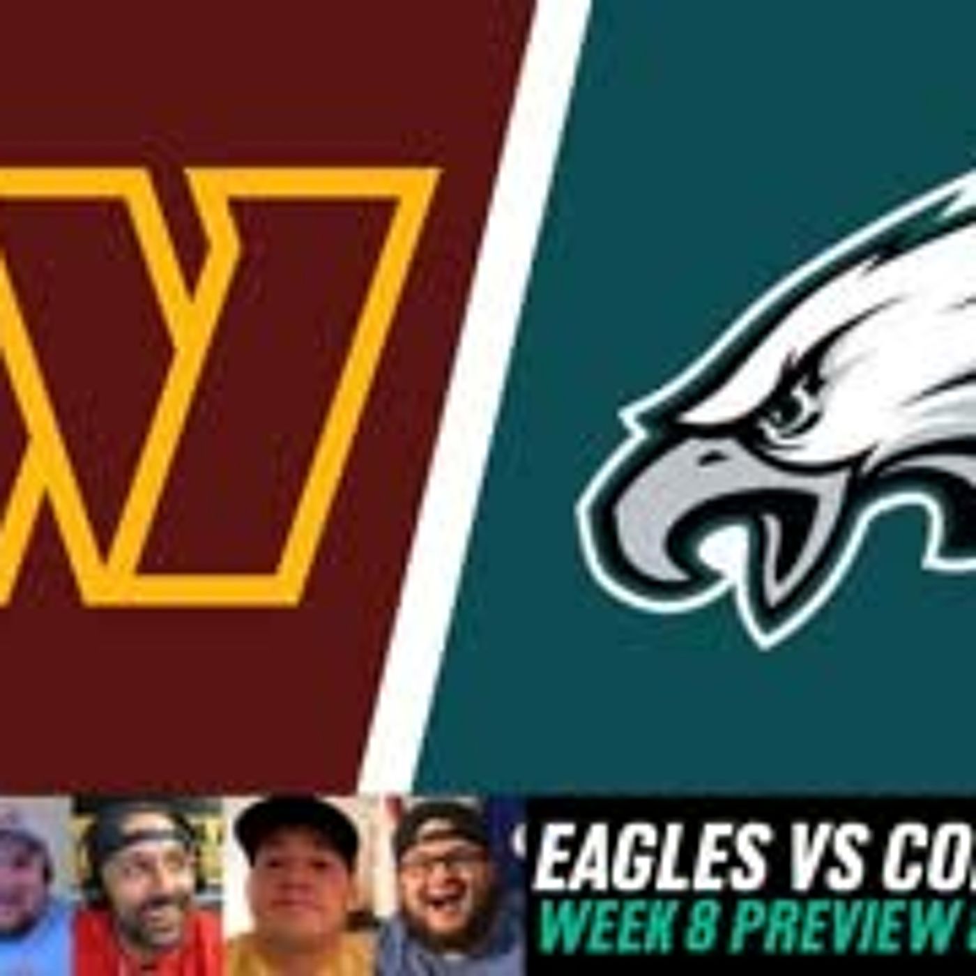 Philadelphia Eagles vs Washington Commanders Week 8 PREVIEW & PREDICTIONS | A2D Wednesday Night episode artwork