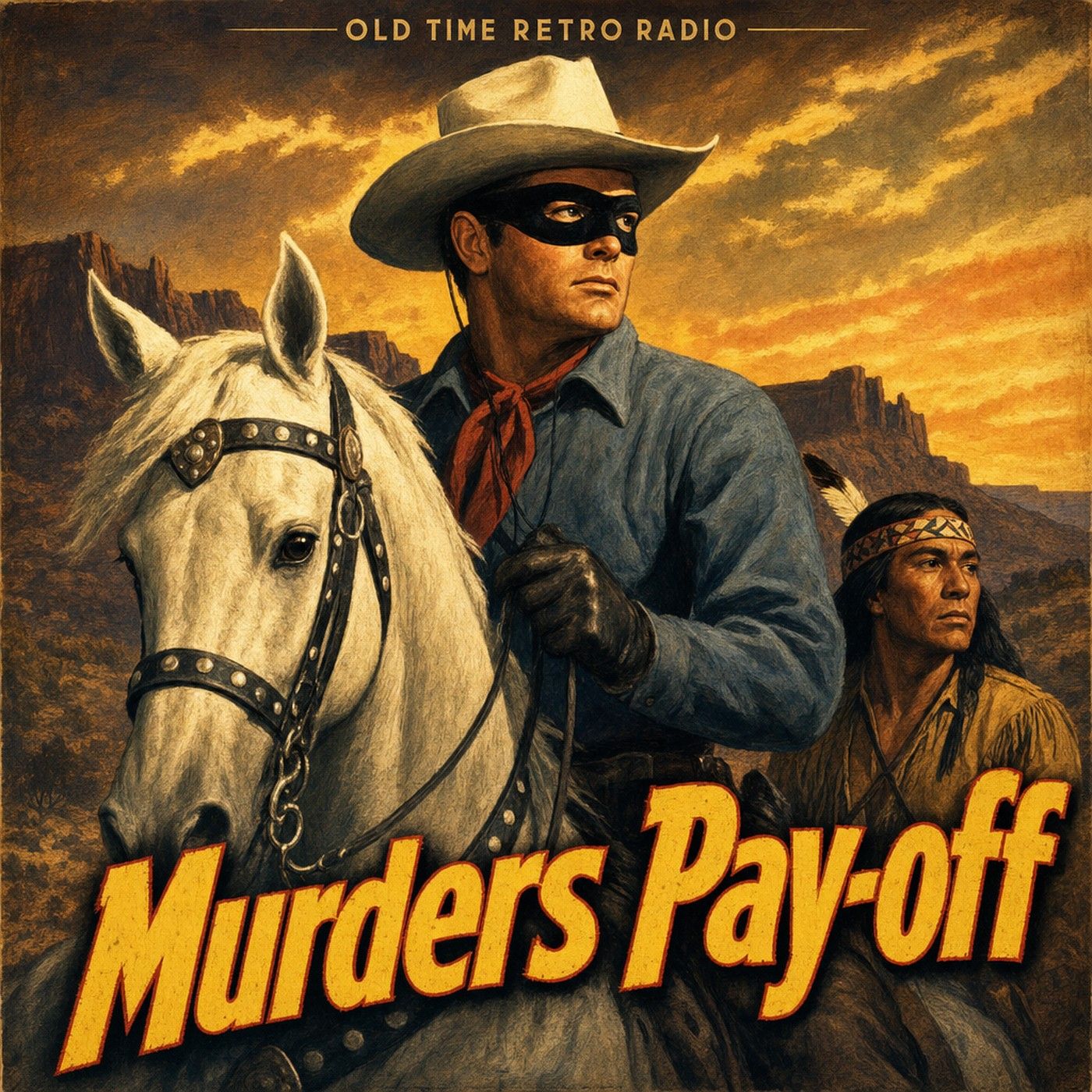 The Lone Ranger - "Murders Pay-off" (Old Time Radio, 1942) episode artwork