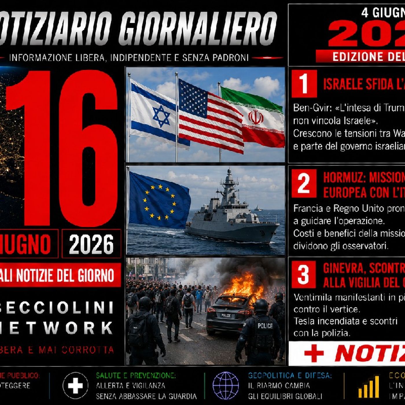 CAPIRE PRIMA DI CREDERE | Notiziario del mattino - del 16 Giugno 2026 episode artwork
