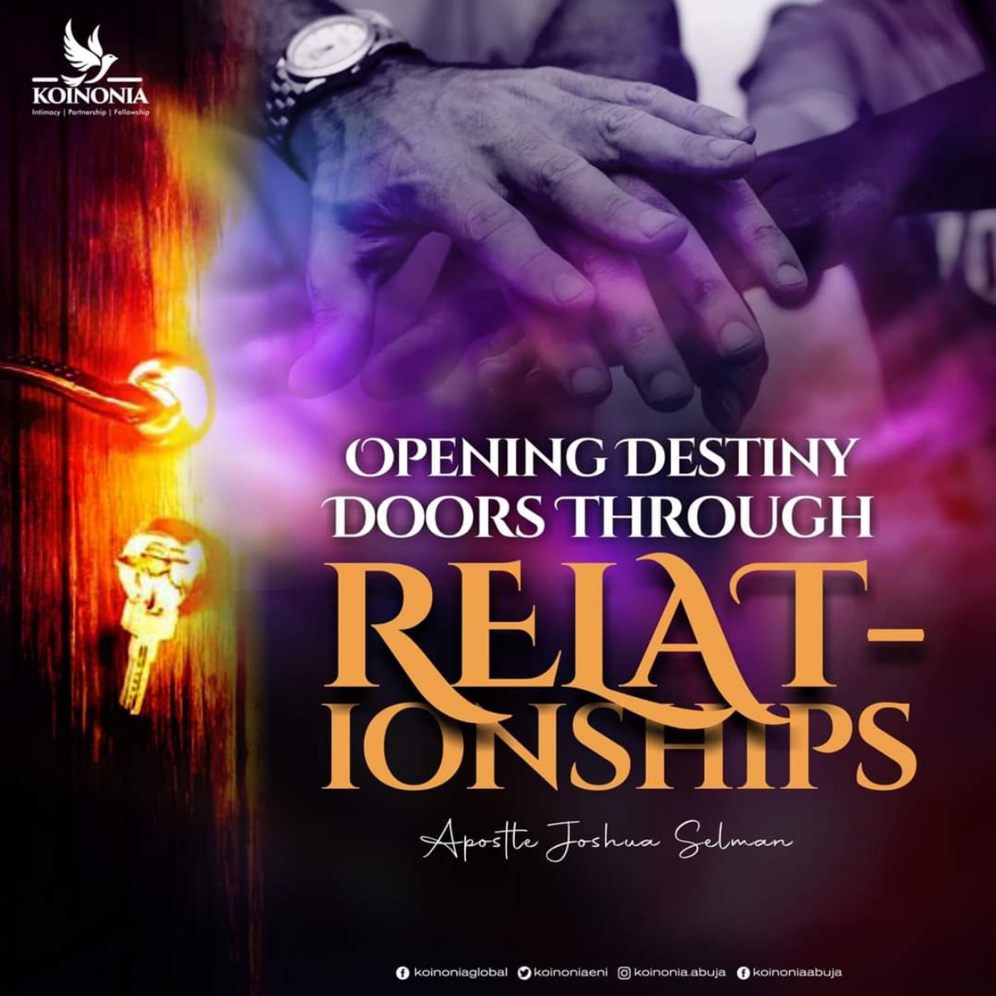 Opening Destiny Doors Through Relationships Koinonia Abuja