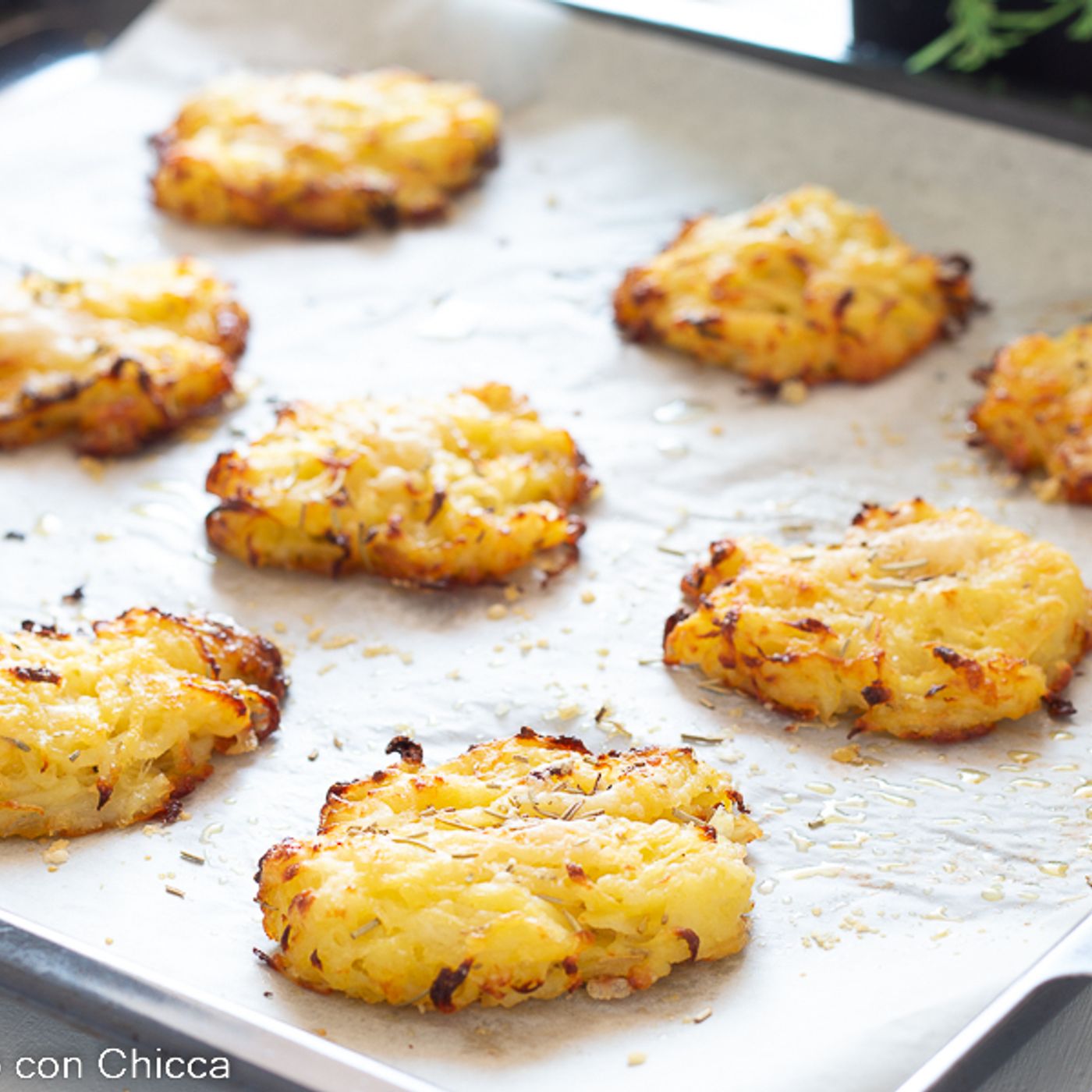 Rosti di patate al forno