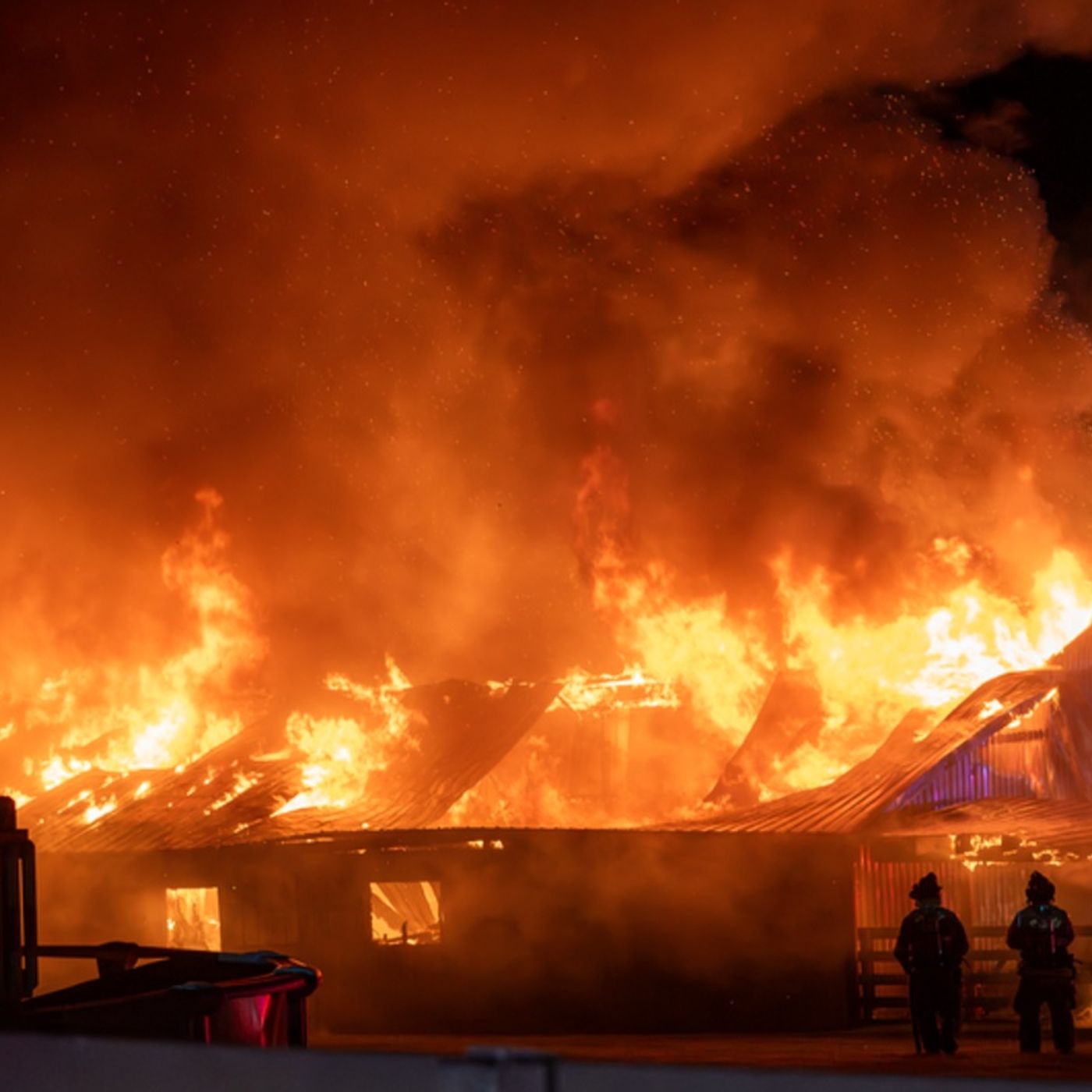 Firefighter injured, metal barn total loss after camper fire in Kane County episode artwork