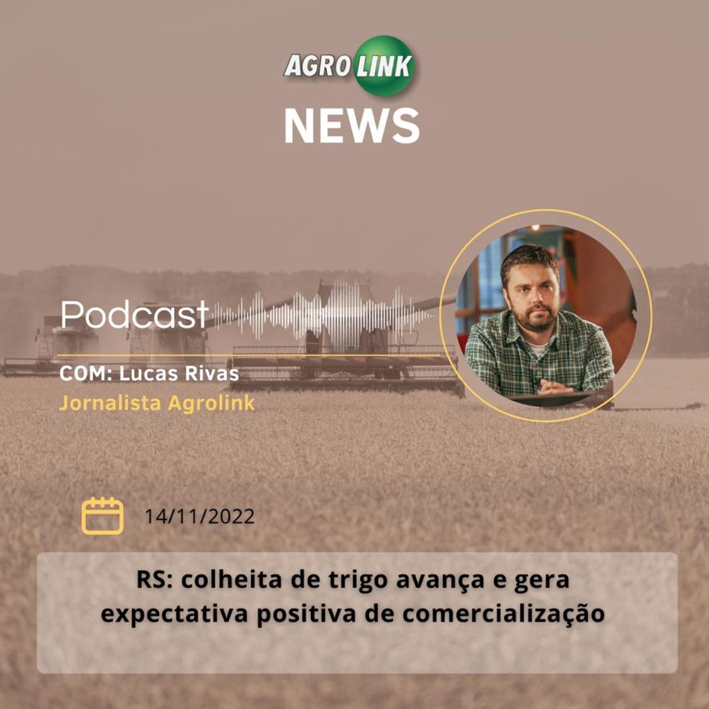 Colheita de trigo atinge 37% da área plantada no RS episode artwork