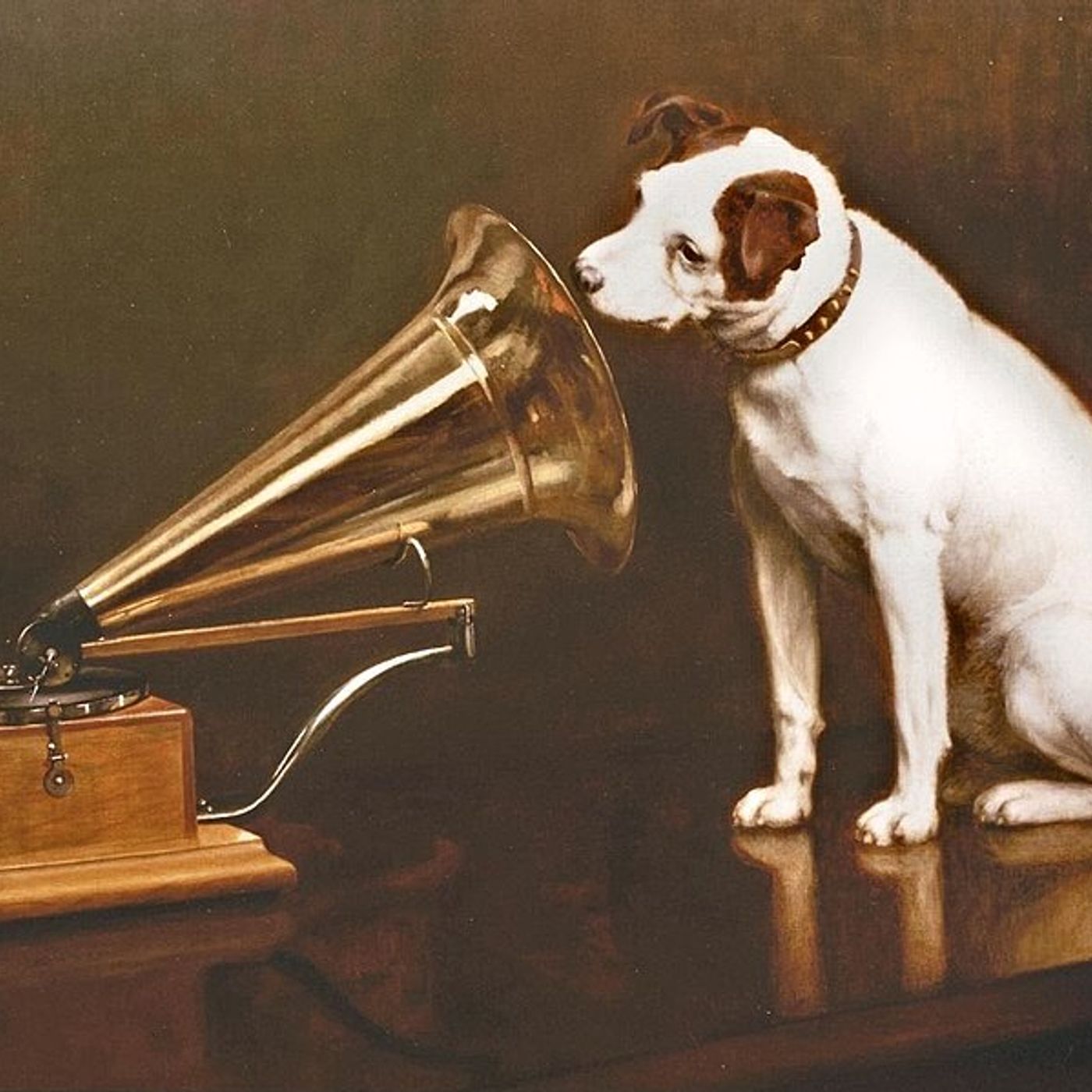 Origin of Victrola's "Hears His Master's Voice" episode artwork