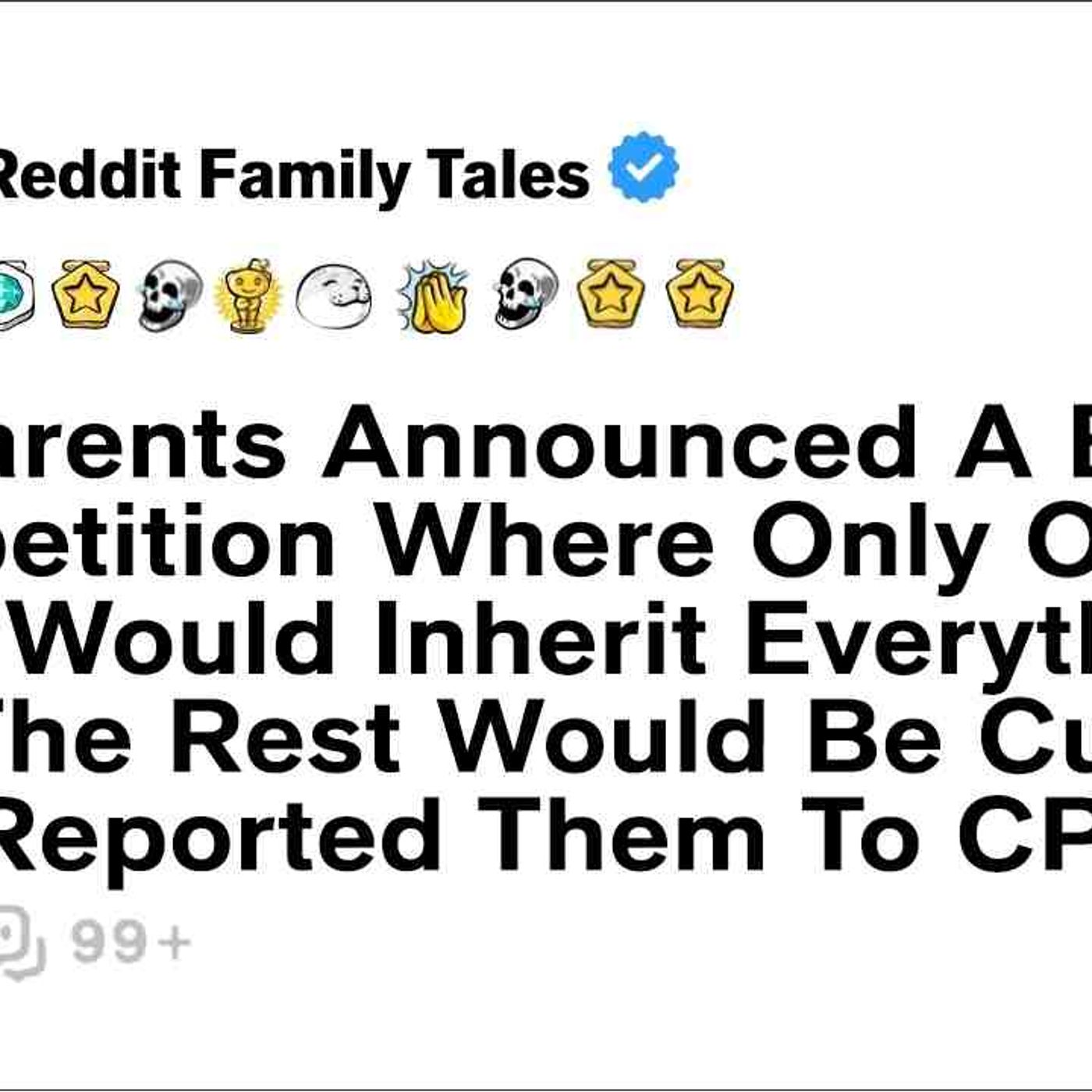 My Parents Announced A Brutal Competition Where Only One Child Would... - Reddit Family Tales episode artwork