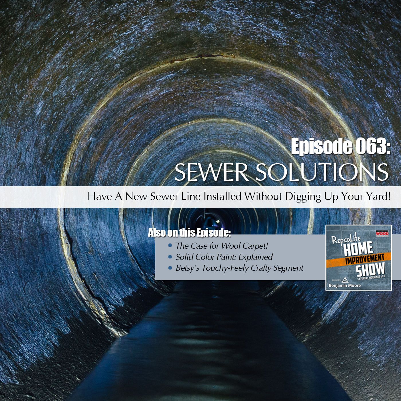 Episode 063: The Case for Wool Carpet, Solid Color Stain, Painting Flower Pots, Fixing Sewer Backups