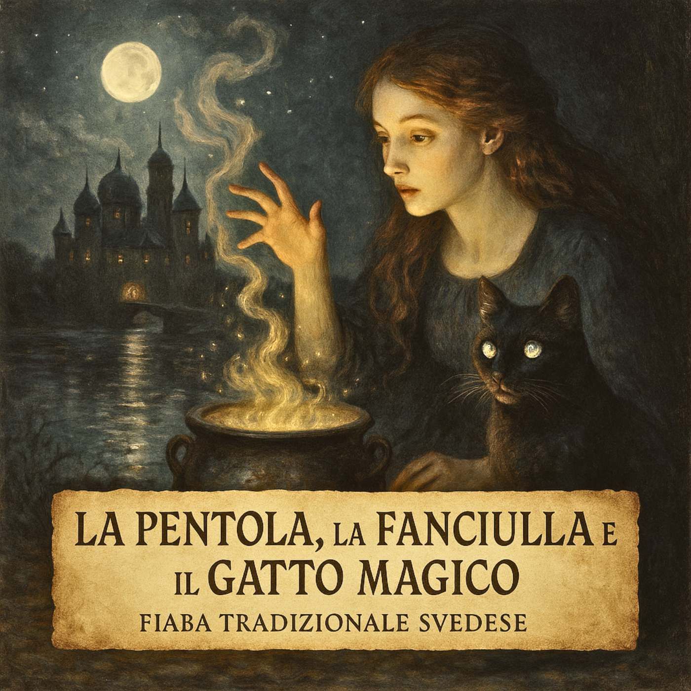 LA PENTOLA, LA FANCIULLA E IL GATTO-  Fiaba tradizionale svedese