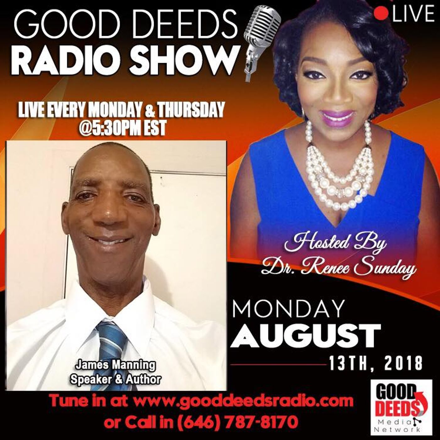 What is Prayer James Manning Speaker and Author shares on Good Deeds Radio Show episode artwork