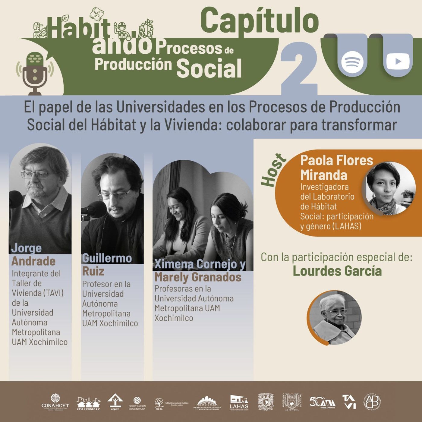 Episodio 2. El papel de las universidades en los procesos de Producción Social de Vivienda y Hábitat episode artwork
