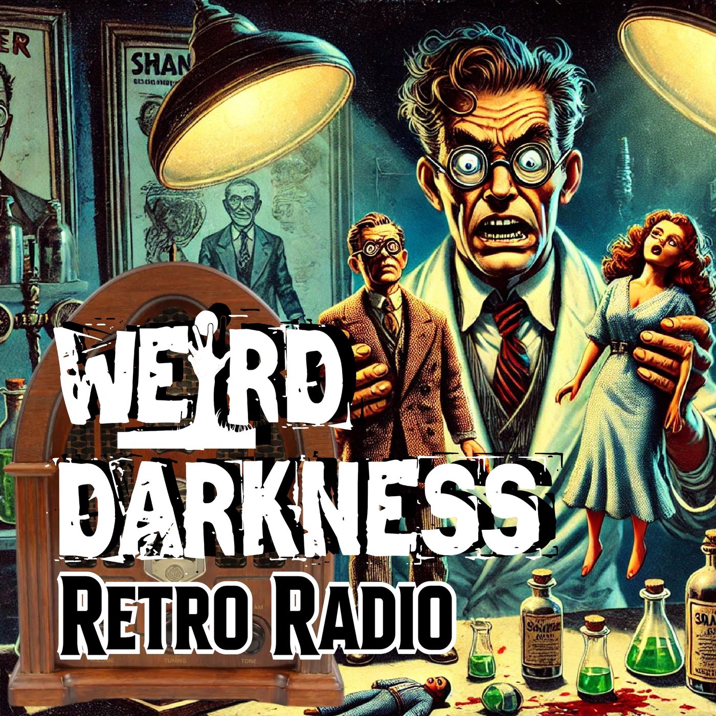 A scientist SHRINKS his CHEATING WIFE and her LOVER to doll-size! #RetroRadio EP0326 #WeirdDarkness - podcast episode cover