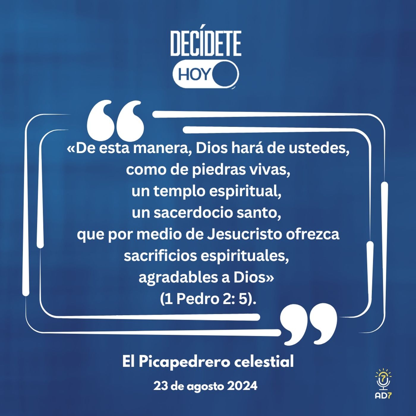 El Picapedrero celestial | Devocional de Jóvenes | 23 de agosto 2024