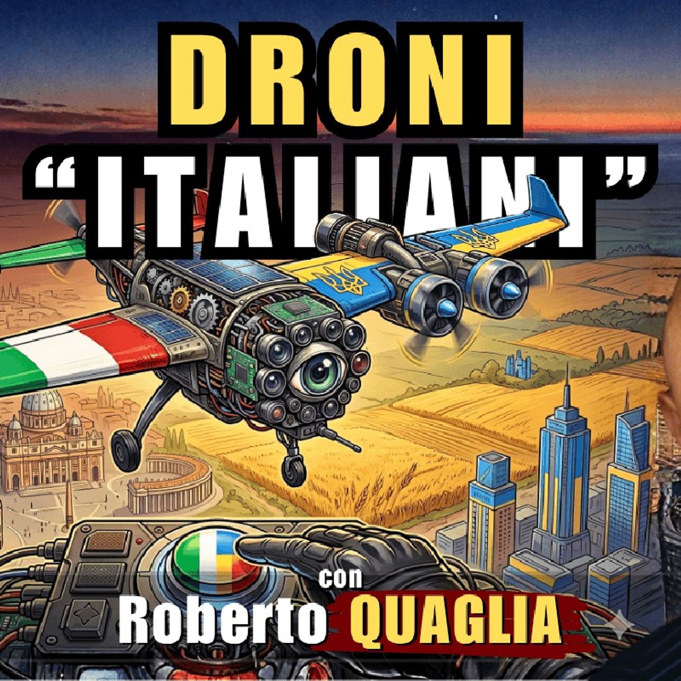 #DRONI ITALIANI con tecnologia #UCRAINA per sicurezza in #UE | Il Punt🔴 di Vista di Roberto QUAGLIA